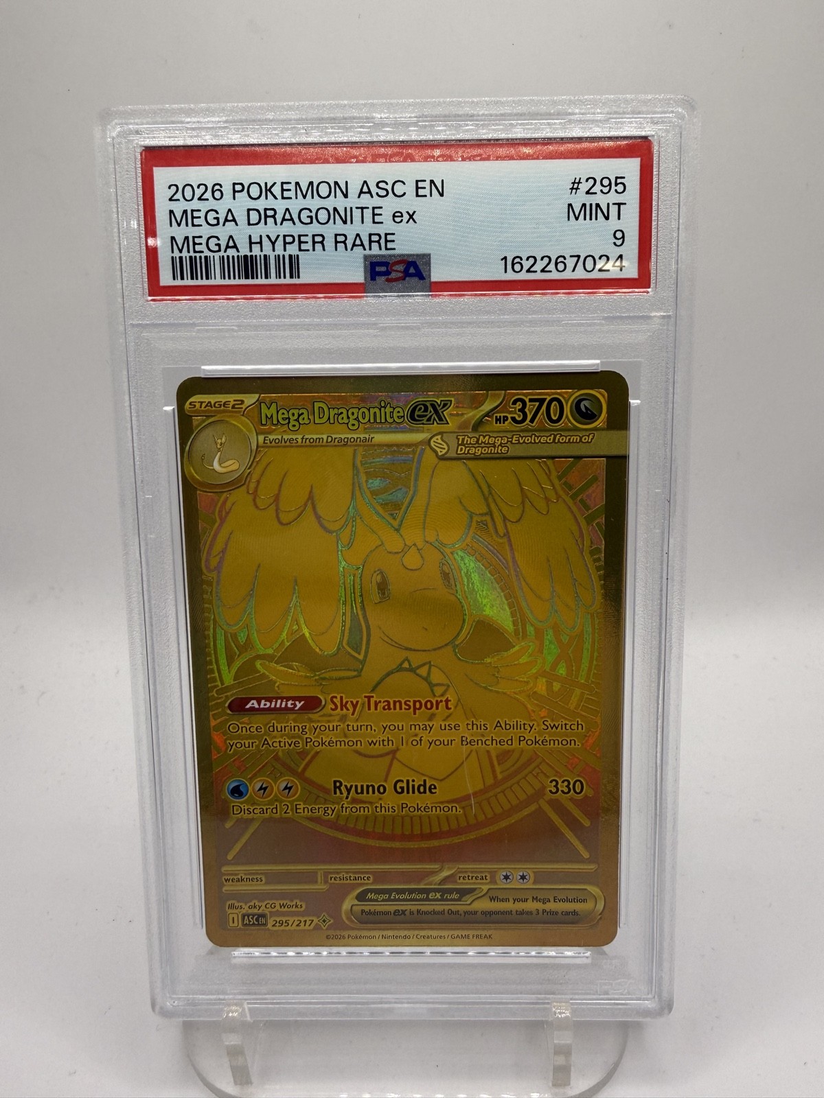 Mega Dragonite ex 295/217 Me: Ascended Heroes Holo PSA 9