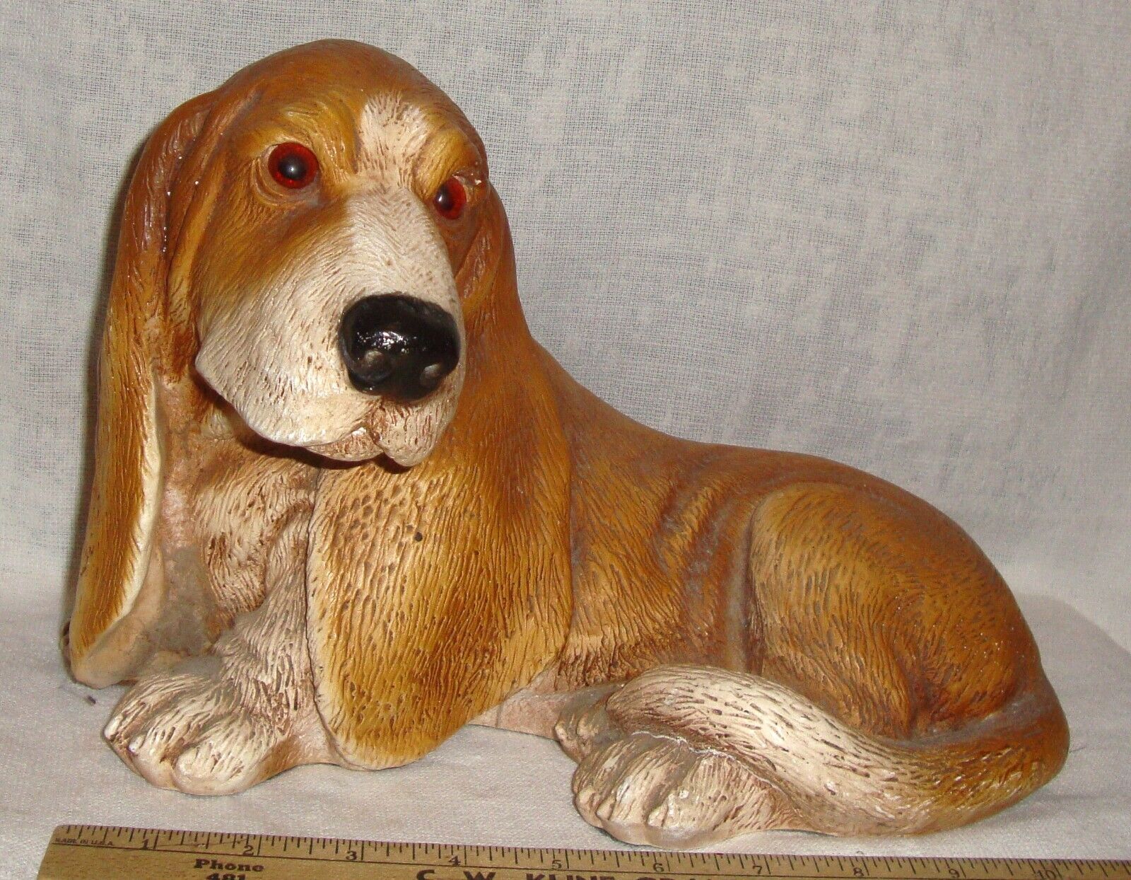 Vintage Basset Hound Dog Figurine