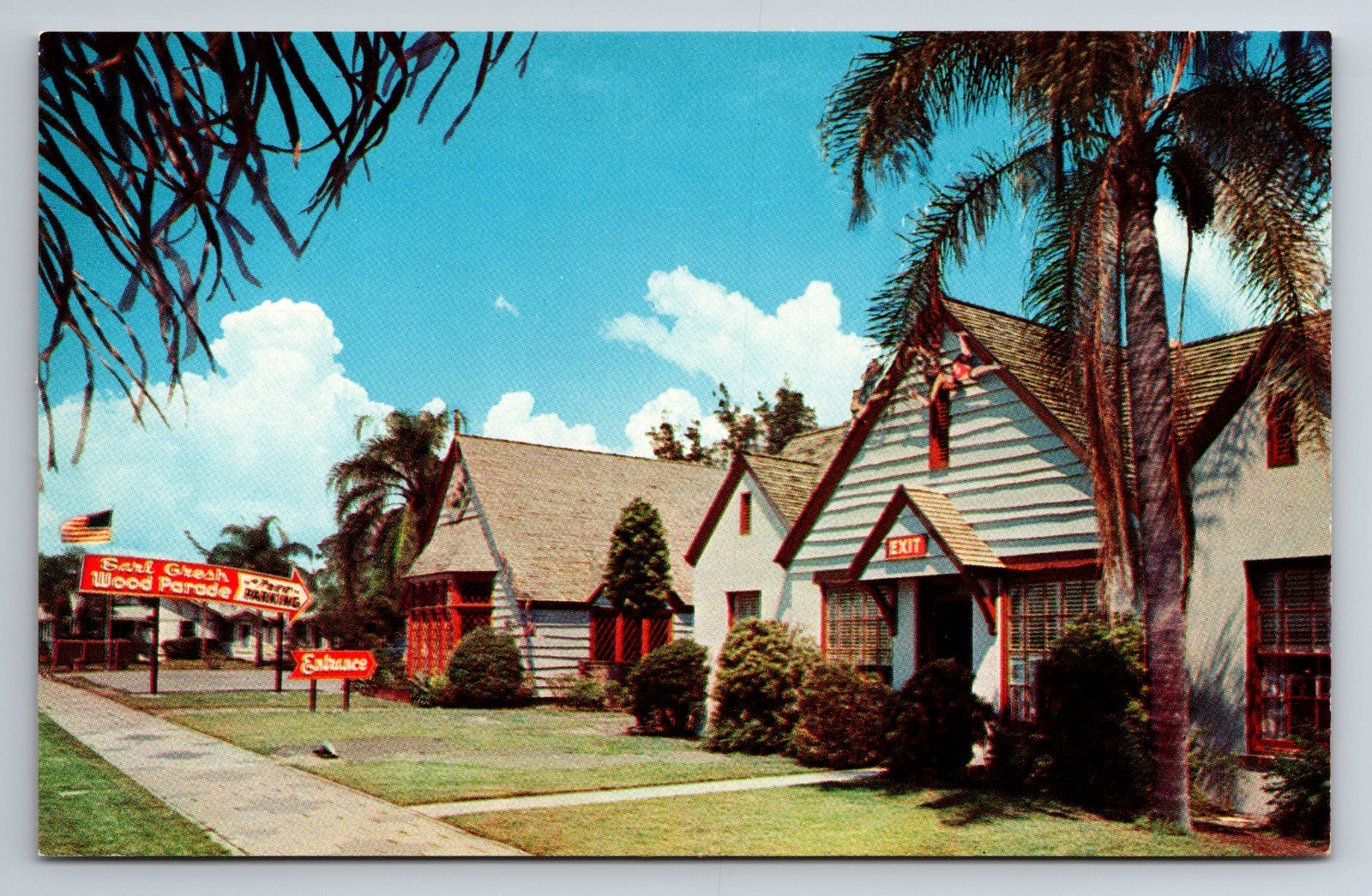 FL, St Petersburg, Earl Gresh Wood Parade and Floridays, Vintage Postcard