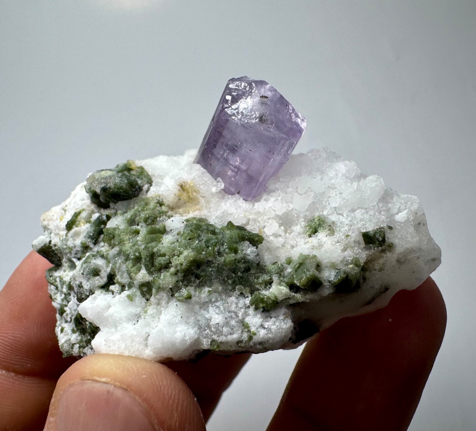 241 Ct Natural Violte Purple Scapolite Crystal On Matrix From Afghaistan 241 Ct Natural Violte Purple Scapolite Crystal On Matrix From Afghaistan