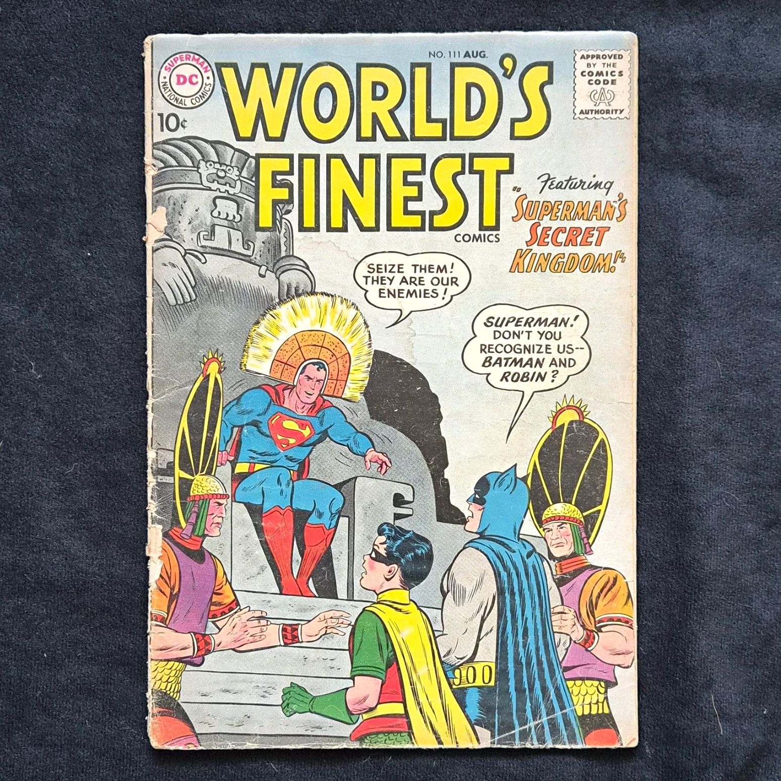 DC World\'s Finest Comics #111 1960 Superman\'s Secret Kingdom Superman Batman
