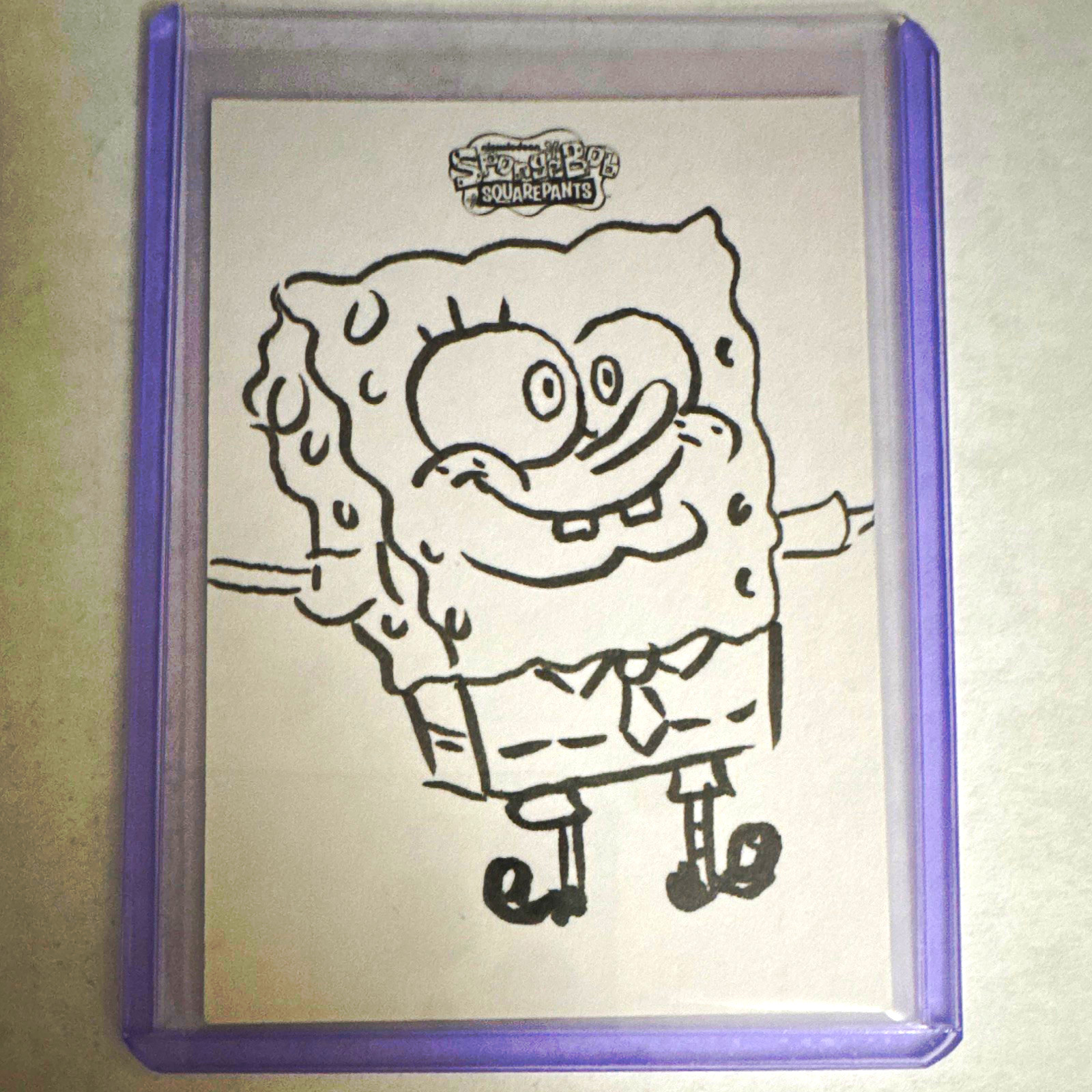 Topps 2025 Chrome SpongeBob 25th Anniv 1/1 Sketch Hard Signed Auto Dan Cooney