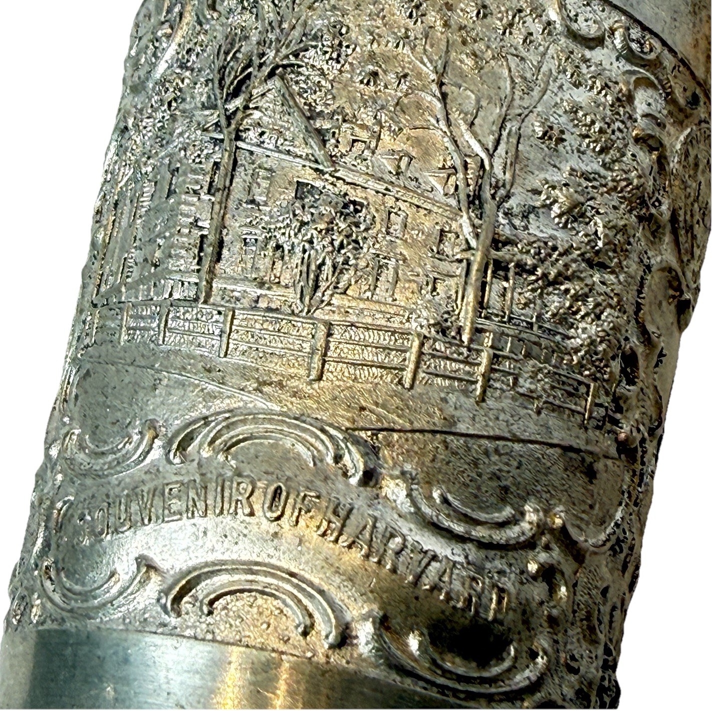 Vintage Antique SOUVENIR OF HARVARD UNIVERSITY BOSTON MA Embossed Metal Cup Vintage Antique SOUVENIR OF HARVARD UNIVERSITY BOSTON MA Embossed Metal Cup