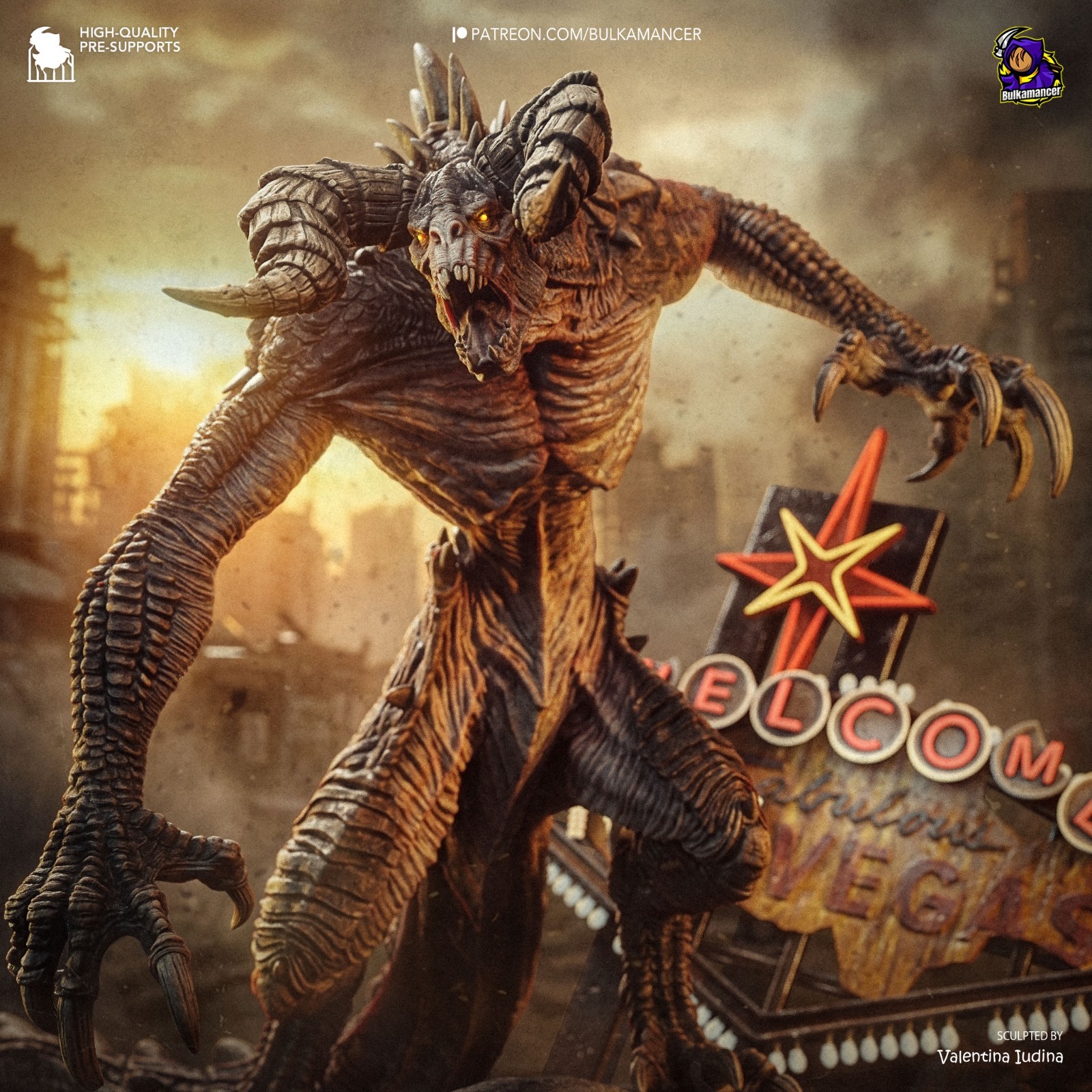 Deathclaw | Wasteland Apex Edition | UNPAINTED | 1/12 Scale Resin Kit
