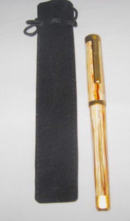 Montegrappa Zero Caramel Fountain Pen USA Exclusive With Gold Plated Fine Nib Montegrappa Zero Caramel Fountain Pen USA Exclusive With Gold Plated Fine Nib