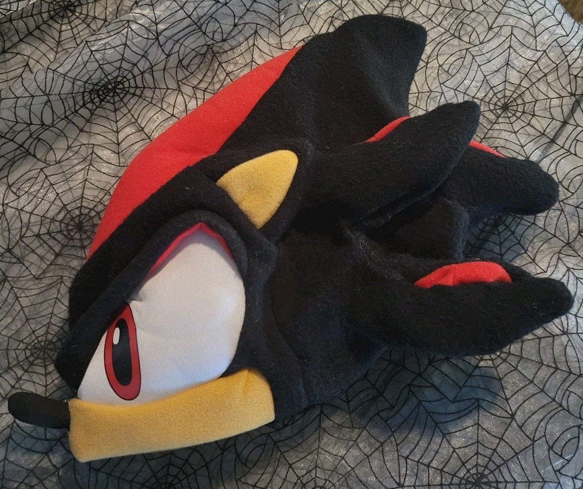 NEW GE Animation Sonic the Hedgehog Shadow Black Cosplay Fleece Cap Hat