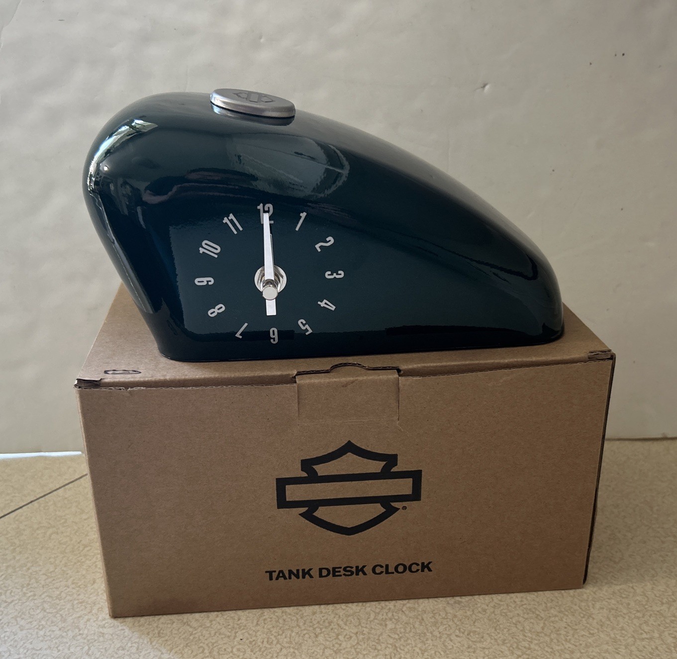 Harley Davidson Mini Gas Tank Desk Clock - NEW Roc On HD Rochester NY Motorcycle