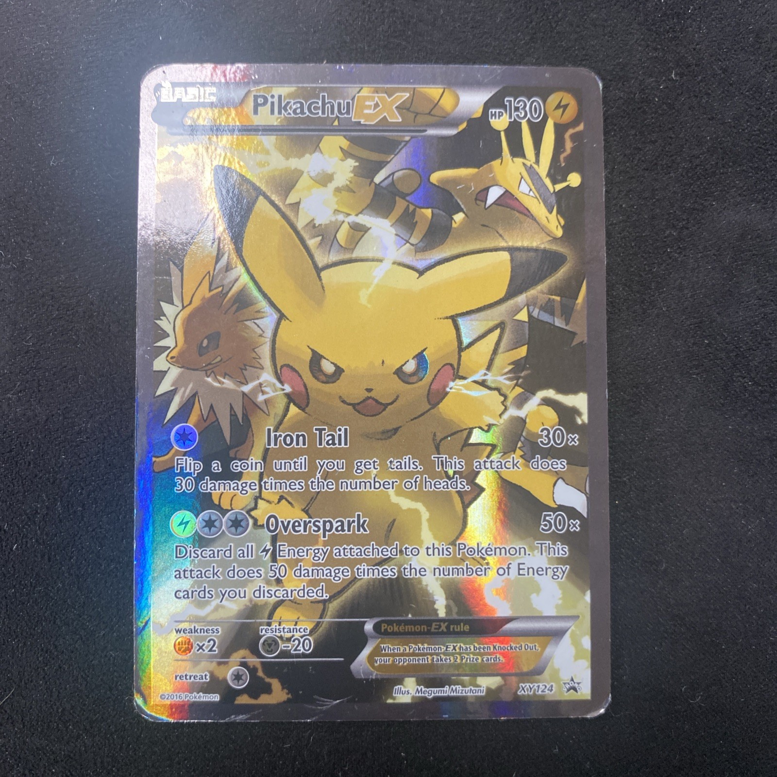 The Pokémon Company Pikachu EX XY124 XY Promo Holo Pokémon TCG Card
