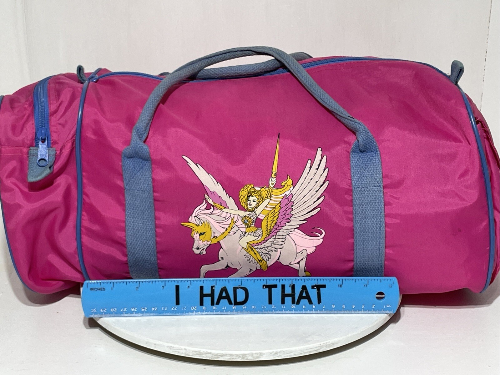 VINTAGE SHE-RA NYLON DUFFEL BAG 1986 PRINCESS OF POWER MOTU NICE Color