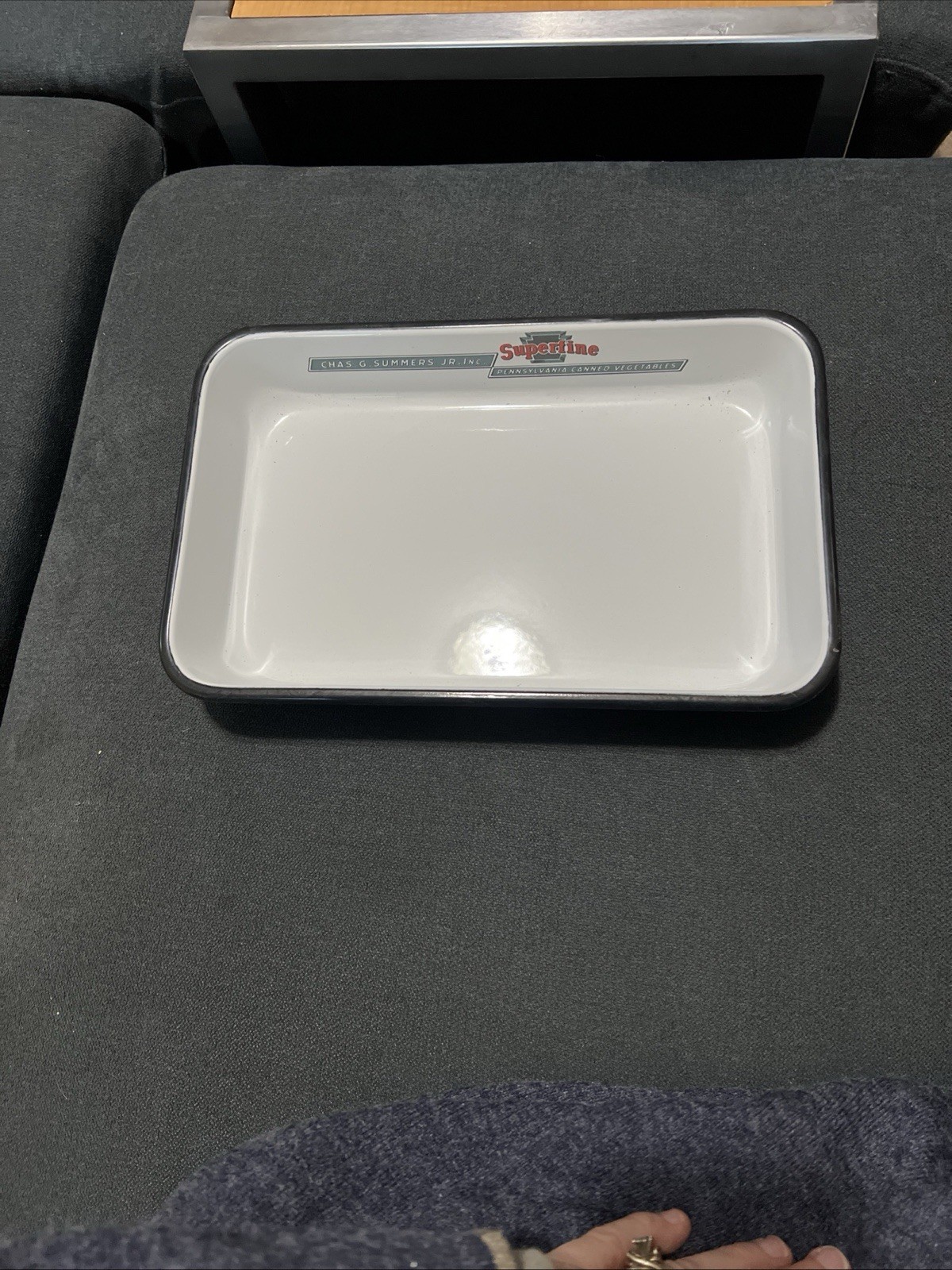 RARE Advertising Enamelware Baking Dish - Vintage EXCELLENT COND Kitchenalia RARE Advertising Enamelware Baking Dish - Vintage EXCELLENT COND Kitchenalia