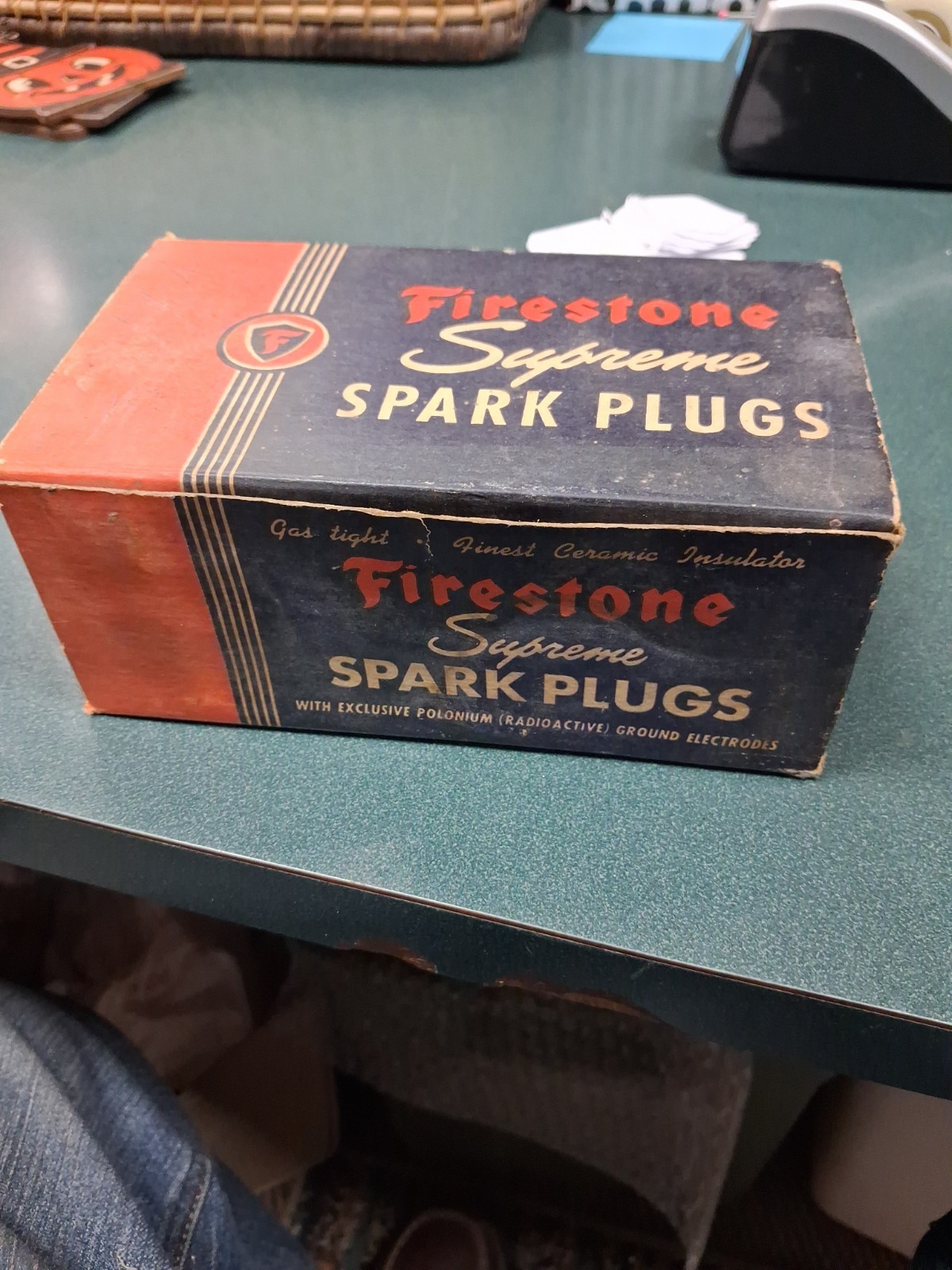 Vintage NOS Set Of 10 T-20-F Firestone Spark Plugs