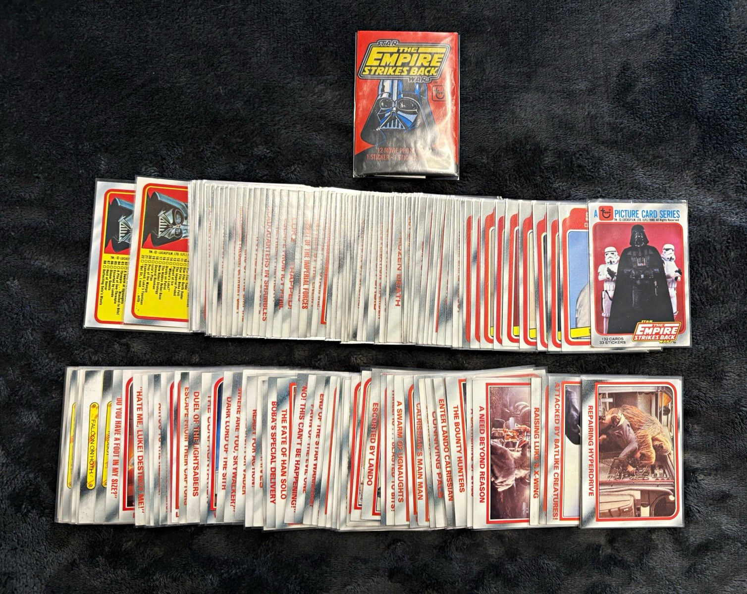 1980 Topps Star Wars The Empire Strikes Back Trading Cards Set (1-132)