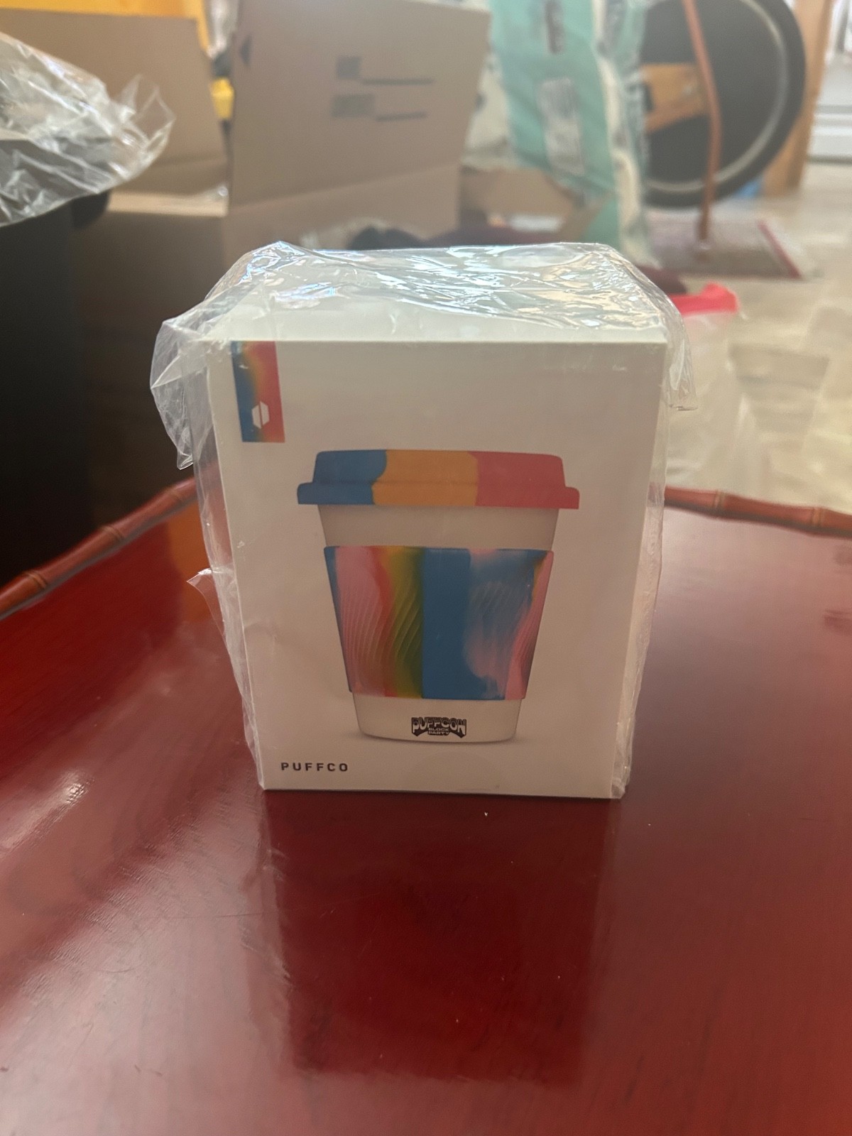 New Cupsy Rainbow Coffee Cup Travel Cup ( Rare ) LOOK