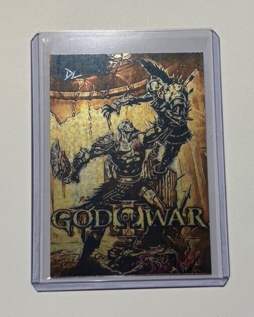 God Of War Platinum Plated Limited Artist Signed Game Cover Trading Card 1/1