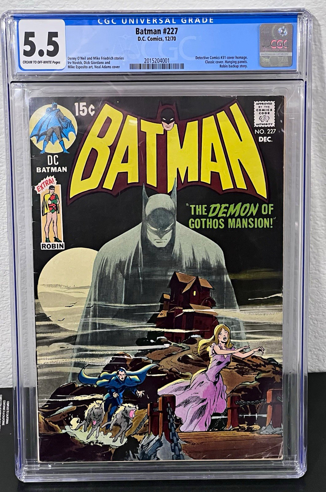 DC Batman #227 (1970) CGC 5.5  DC #31 Homage Cover 