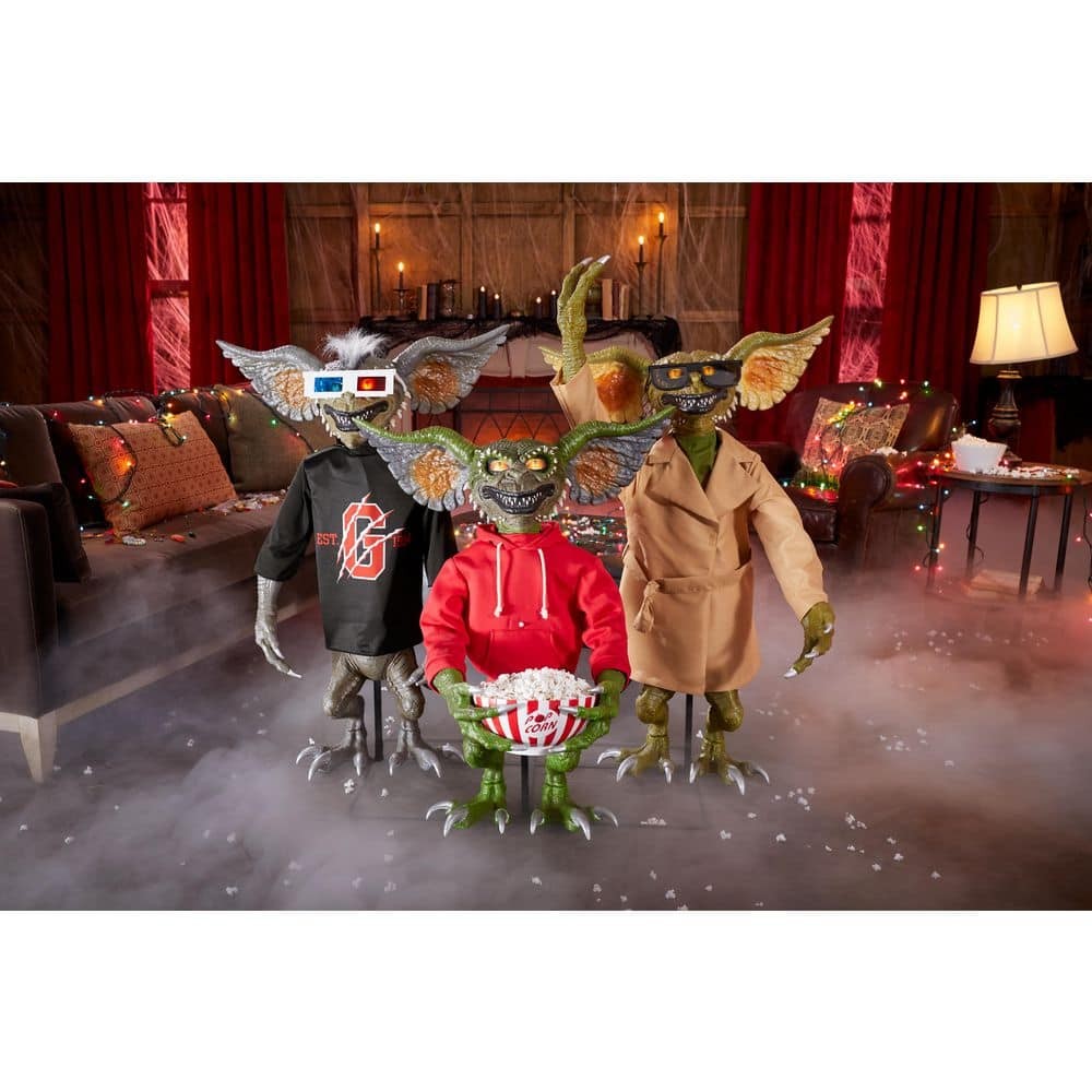 Gremlins Animated LED 3 Piece Halloween Decoration Spooky Fun Yard Decor