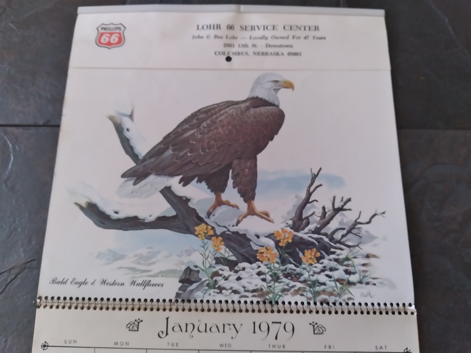 Vintage 1979 Columbus Phillips 66 Calendar Nebraska Nebr Neb NE John Lohr Vintage 1979 Columbus Phillips 66 Calendar Nebraska Nebr Neb NE John Lohr