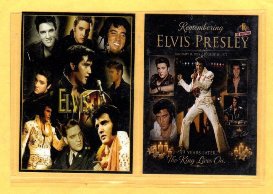 ELVIS PRESLEY    MOVIES   CUSTOM  NOVELTY TRADING CARD 2 CARDS   SET