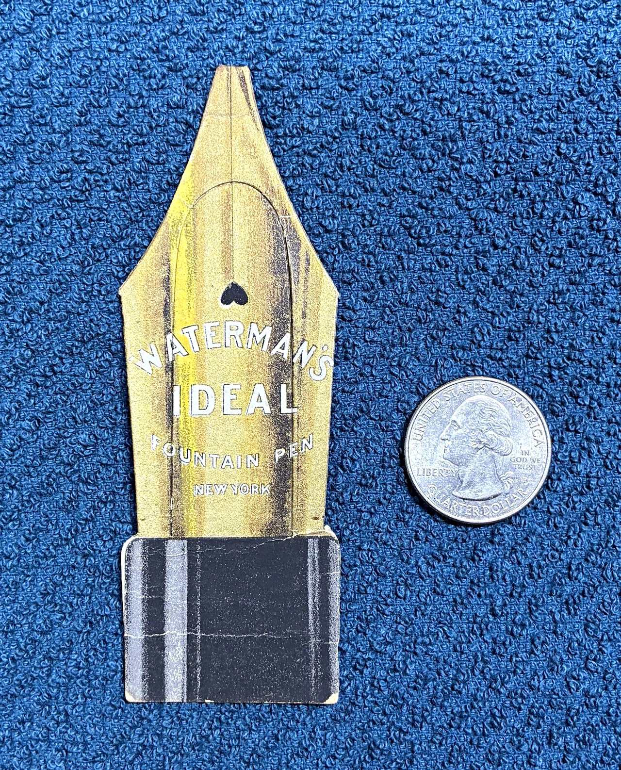 Waterman Ideal Fountain Pen Advertising Piece, Bookmark, Ephemera, Rare