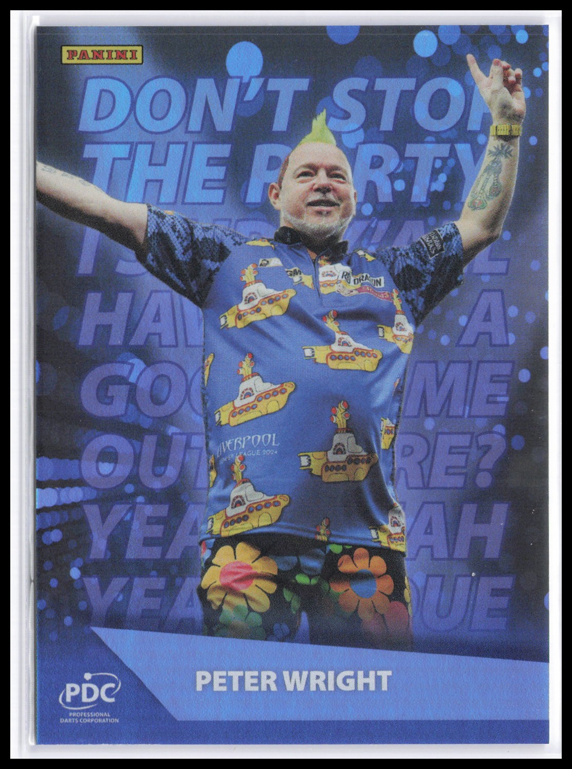 Panini Darts Peter Wright PDC World Championship 2025 #WALK-04