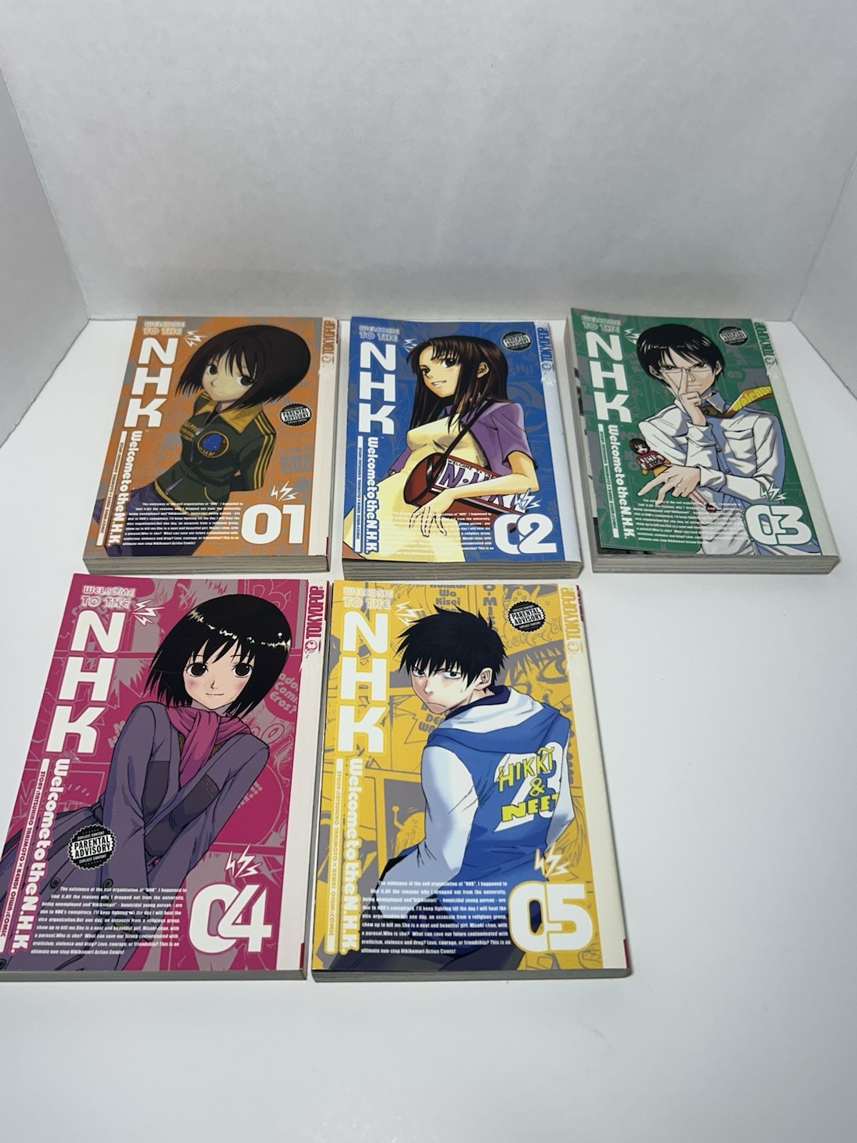 Welcome to the NHK Volume 1-5 OOP English Manga Very Good Condition 1st Print