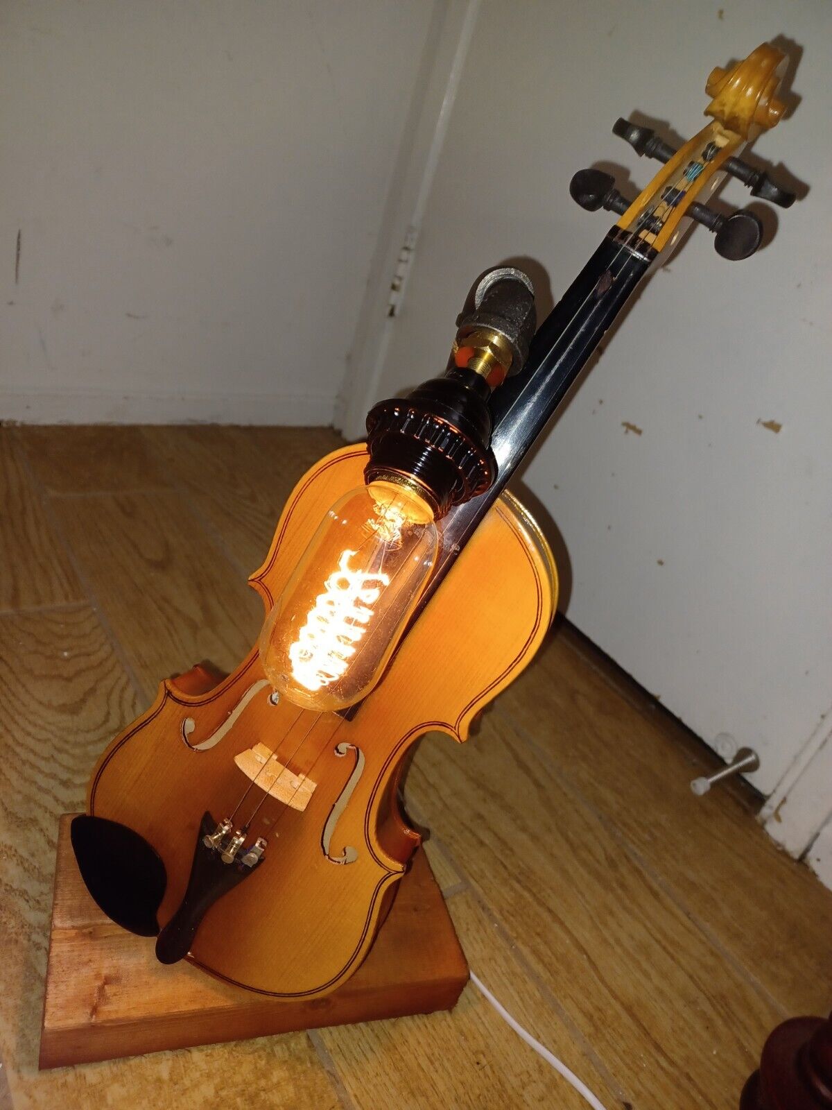 Lamp Made Out Of Violin 