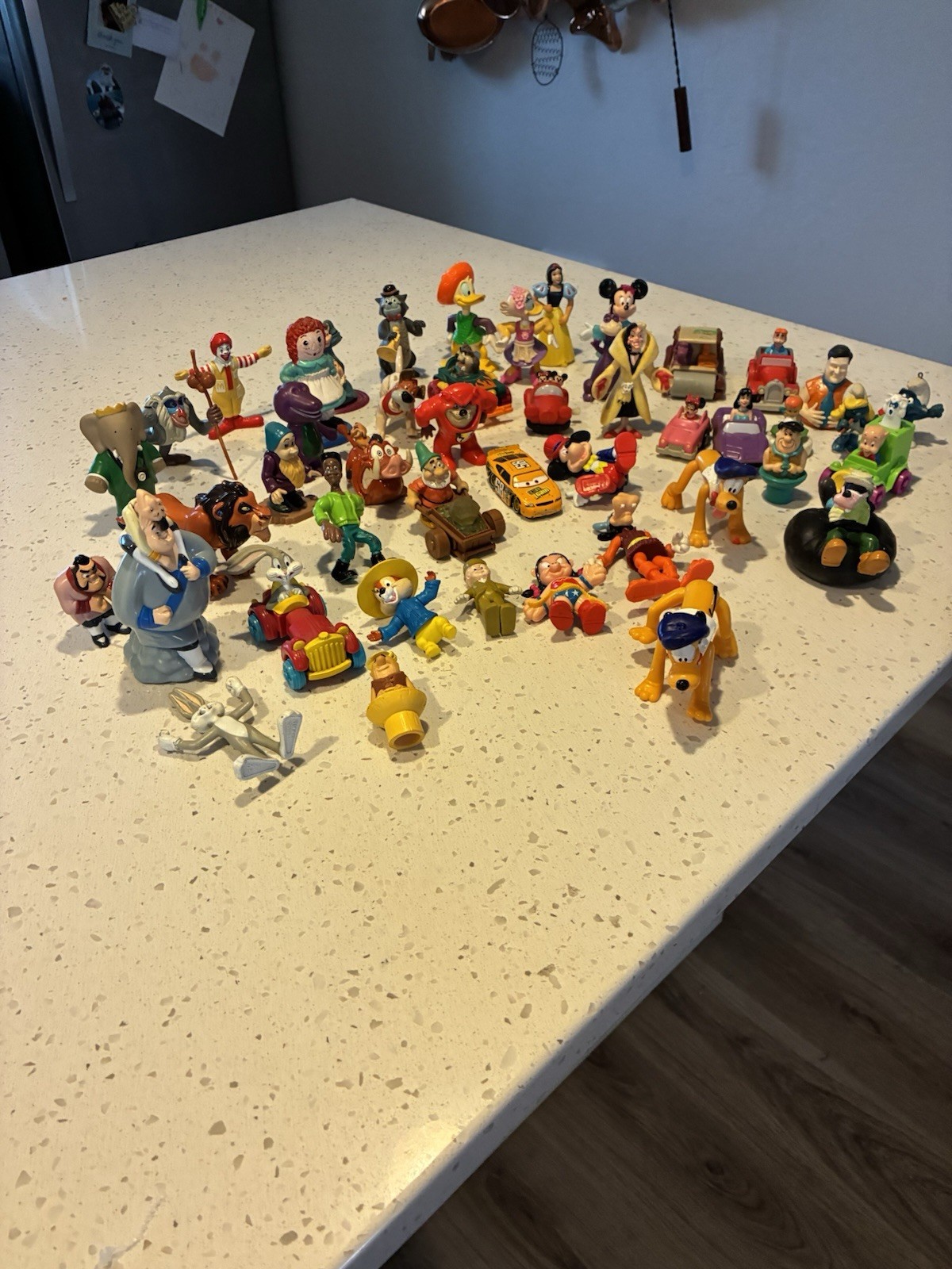 Vintage Disney Mixed Character Mini Figurines Lot