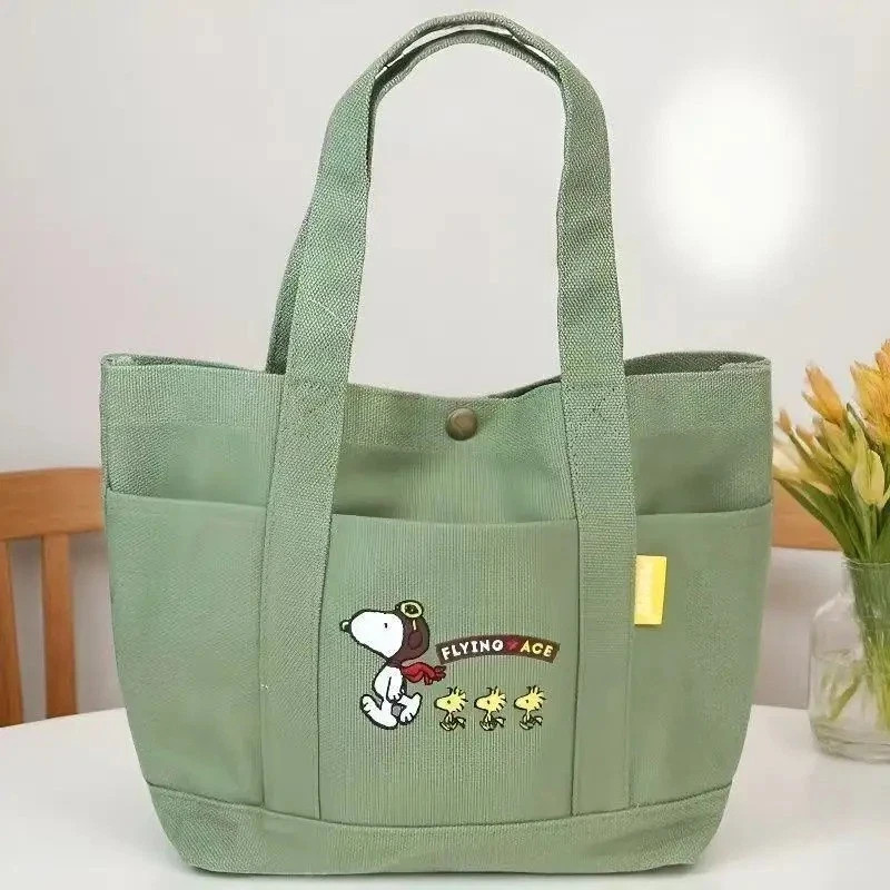 2025 New Starbucks Snoopy Tote Bag Shoulder Bag WHITE/GREEN Color-Free Shipping