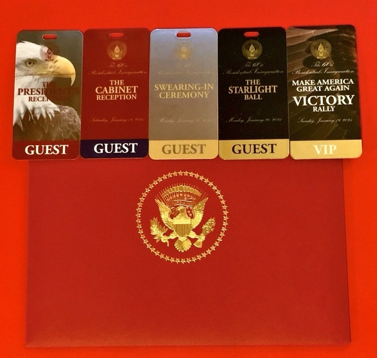 RARE Authentic President Donald J Trump 2025 VIP Guest Inaugural Invitation Set