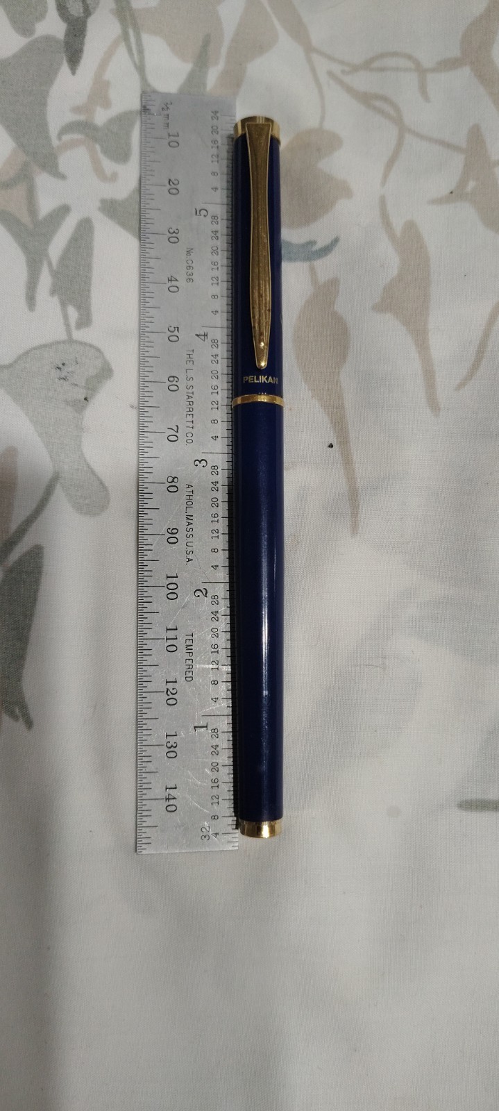Pelikan Blue Laque Fountain Pen Gold Plated Fine Nib Germany 