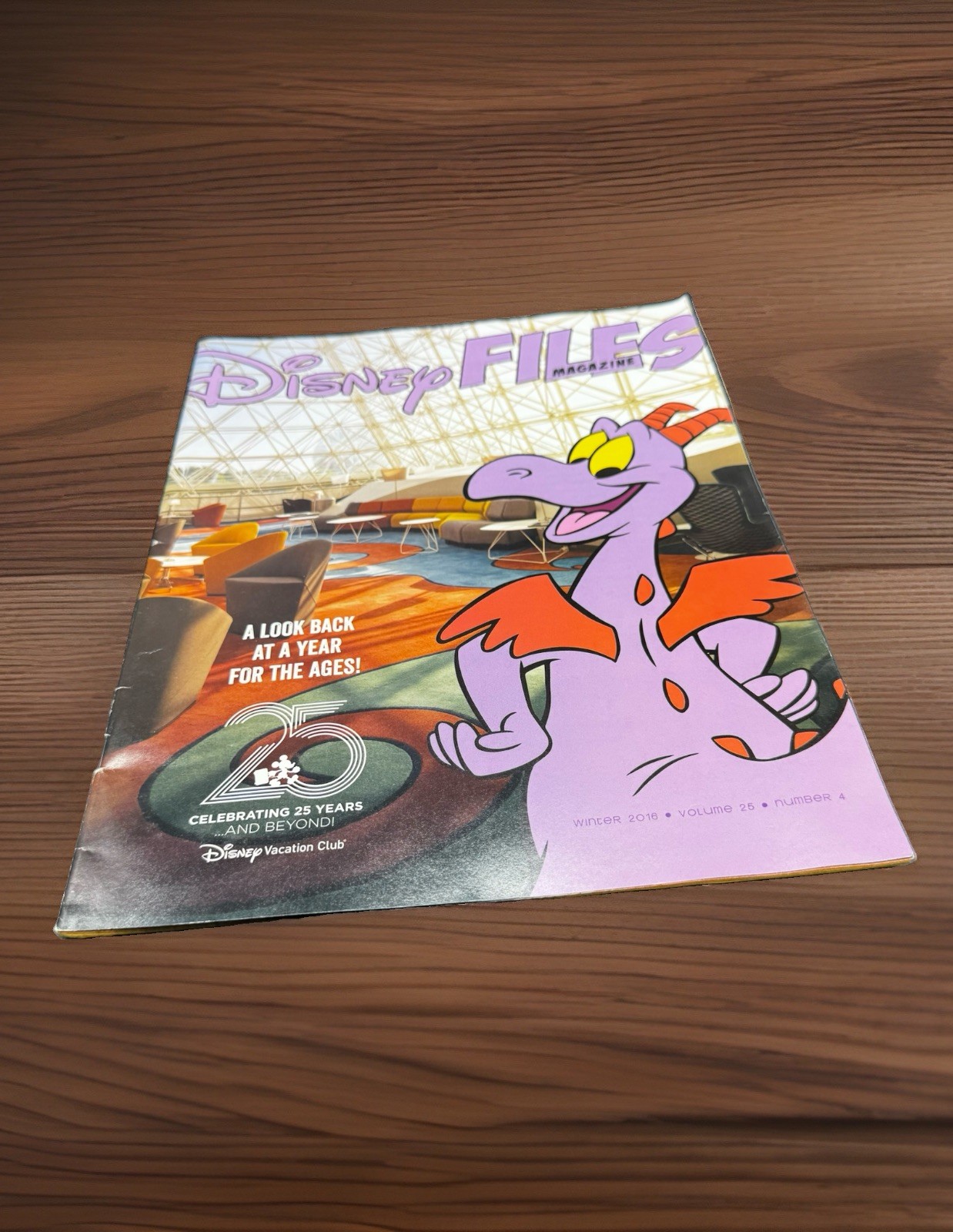 Disney Files Magazine Winter 2016 Volume 25 Number 4 DVC 25th Anniversary NEW
