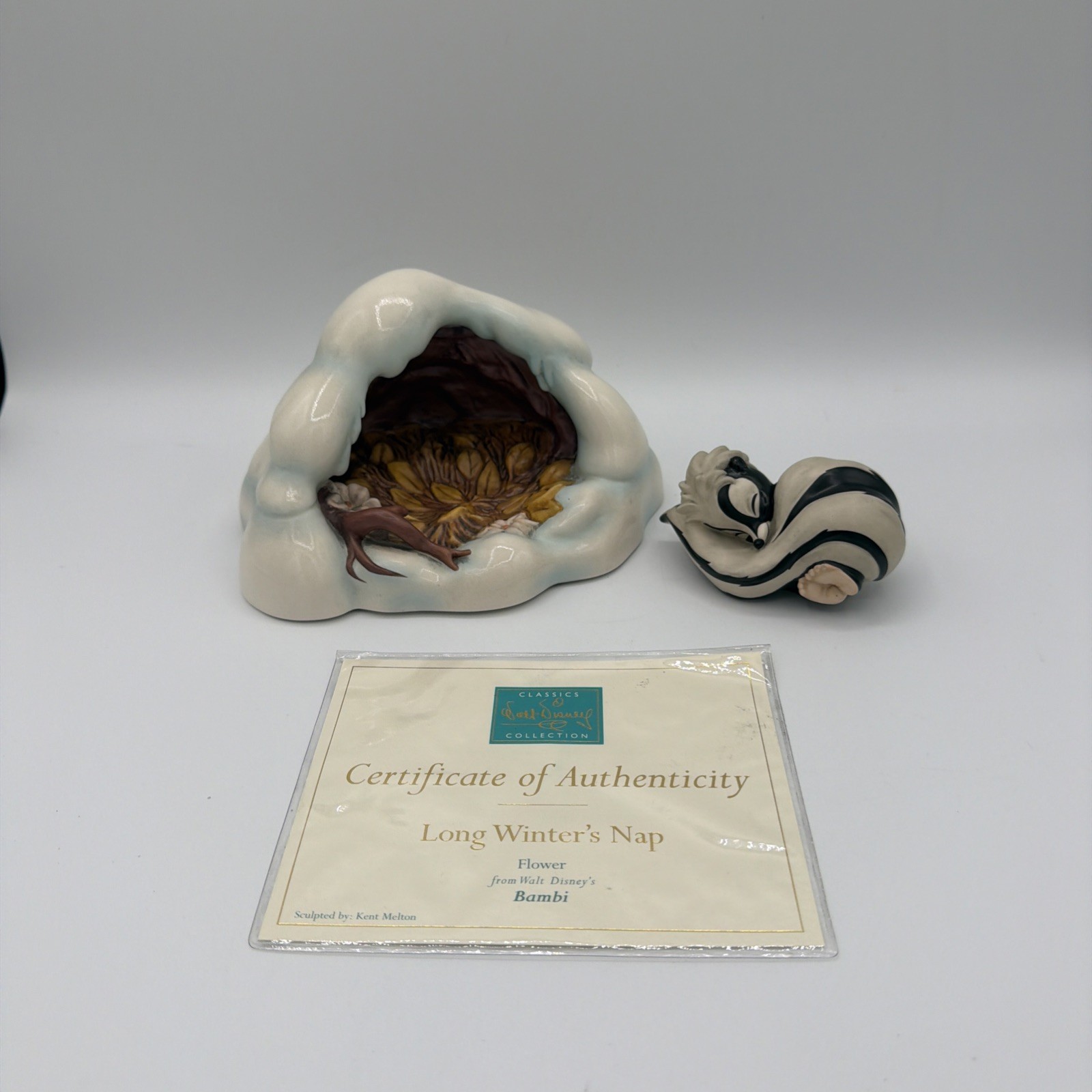 WDCC Disney Bambi Flower Long Winter\'s Nap #4004662 With COA Papers Kent Melton