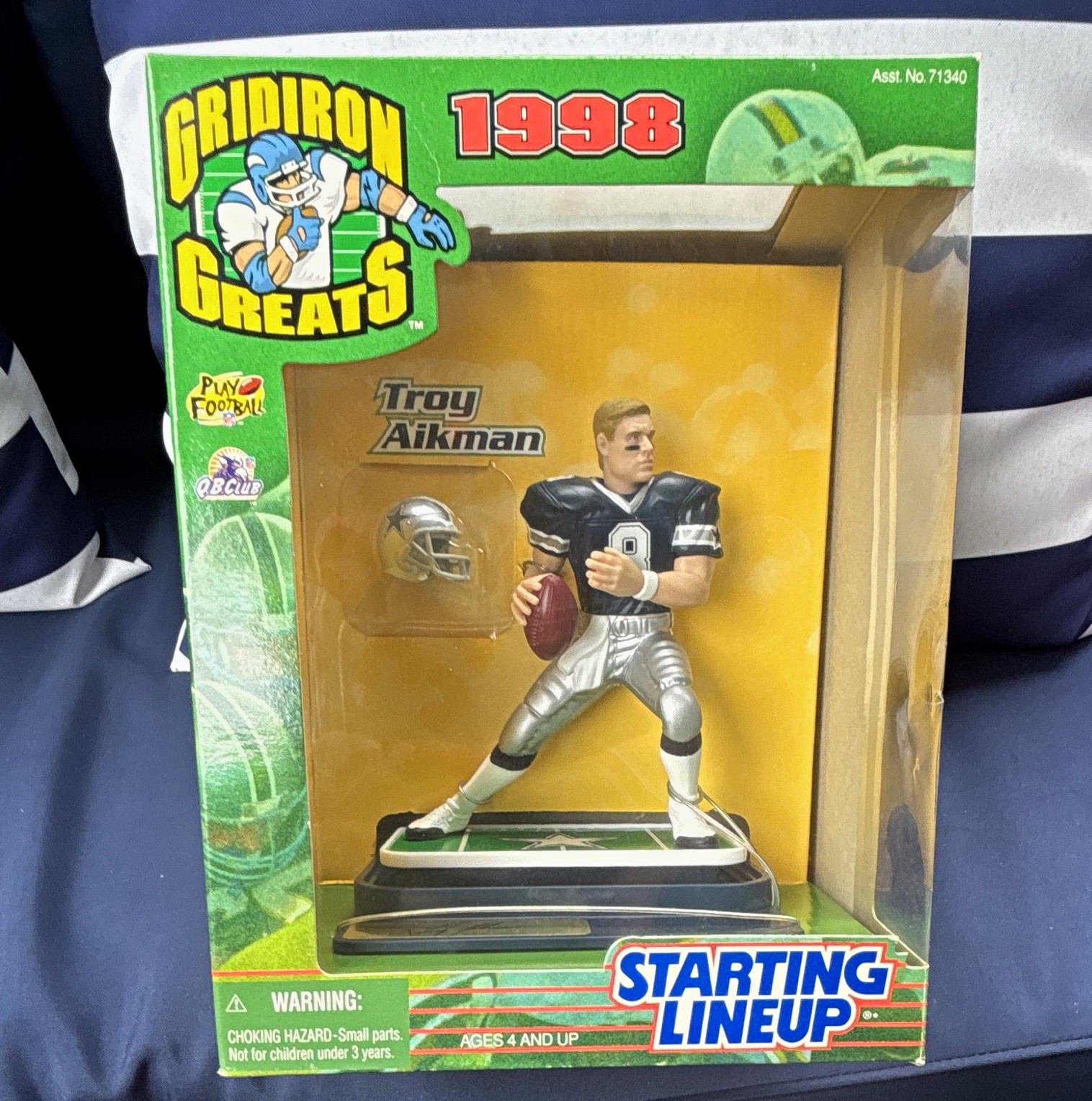 Starting Lineup Gridiron Greats Troy Aikman Cowboys Figure 1998 Boxed