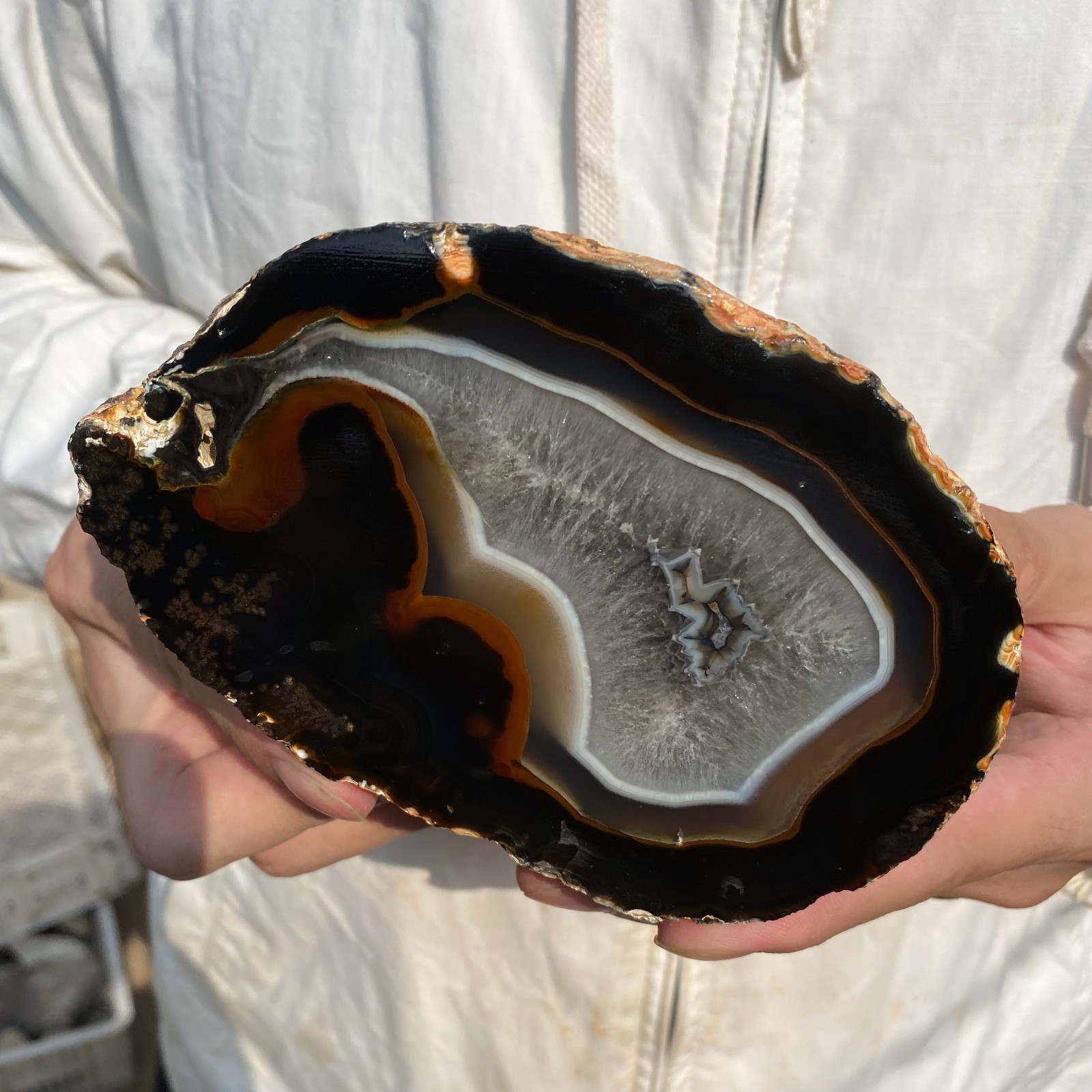 3lb Natural banded agate quartz crystal rough mineral specimen healing