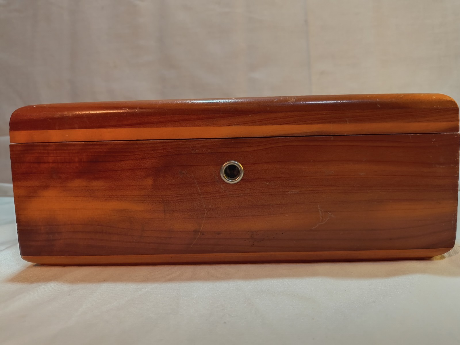 LANE MINIATURE CEDAR CHEST ADVERTISING BROWNINGS FURNITURE CO MONROE CITY MO