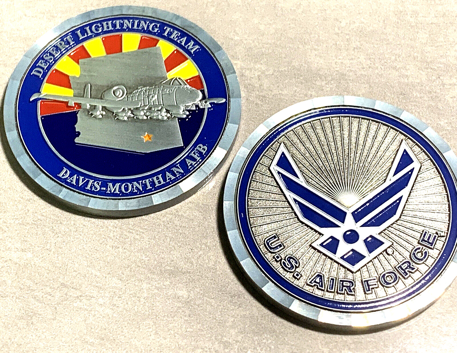 A-10 WARTHOG DAVIS-MONTHAN AFB Challenge Coin \