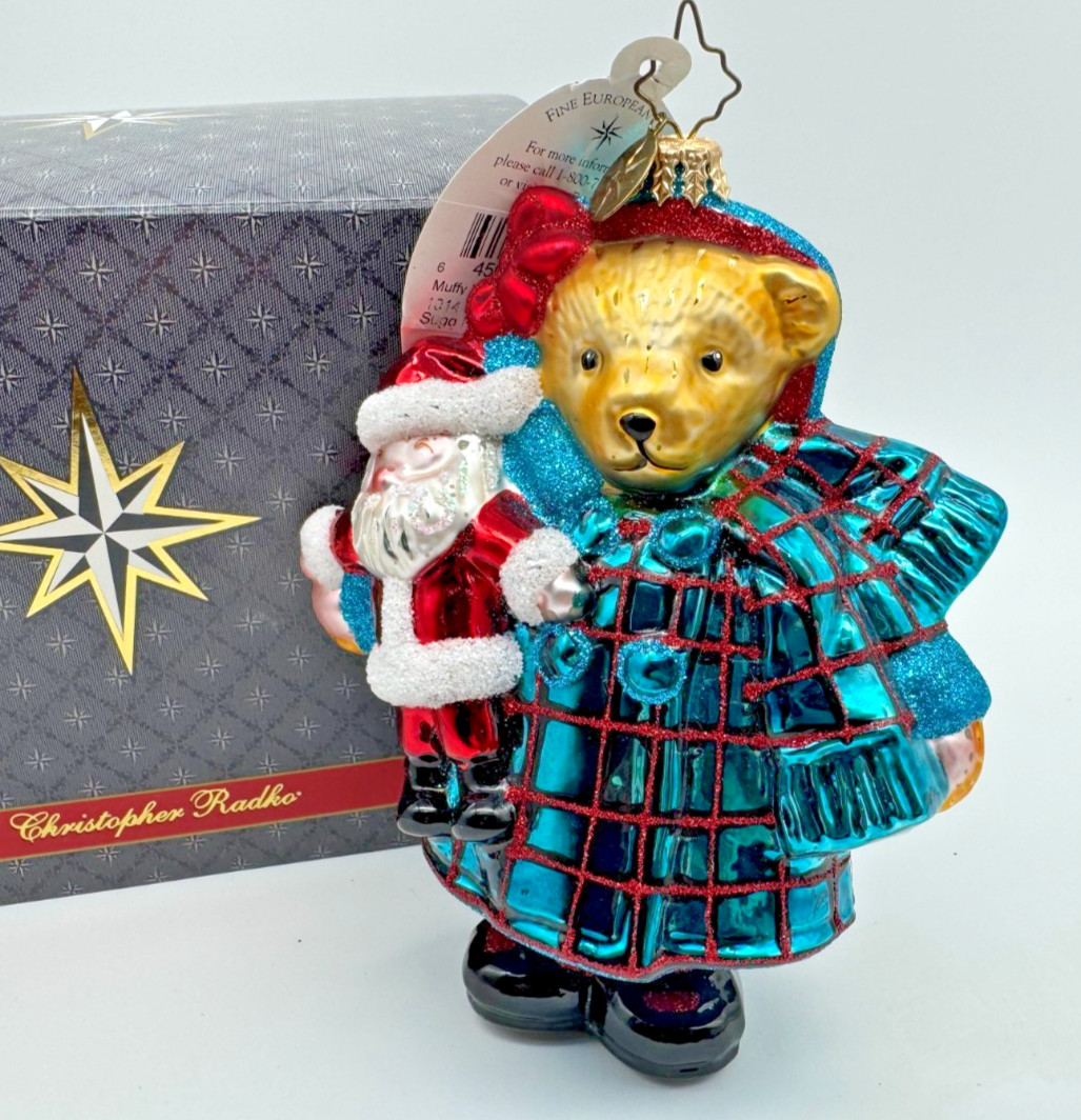 Rare VTG Christopher Radko Muffy Miracle on 34th Street Ornament w/ tag and box