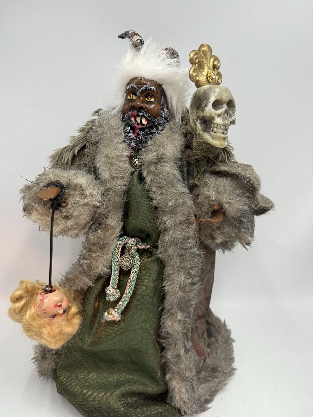 Lord Guiltmourne Royal Krampus 13” OOAK Gothic Folk Art Horror Art Figure Doll