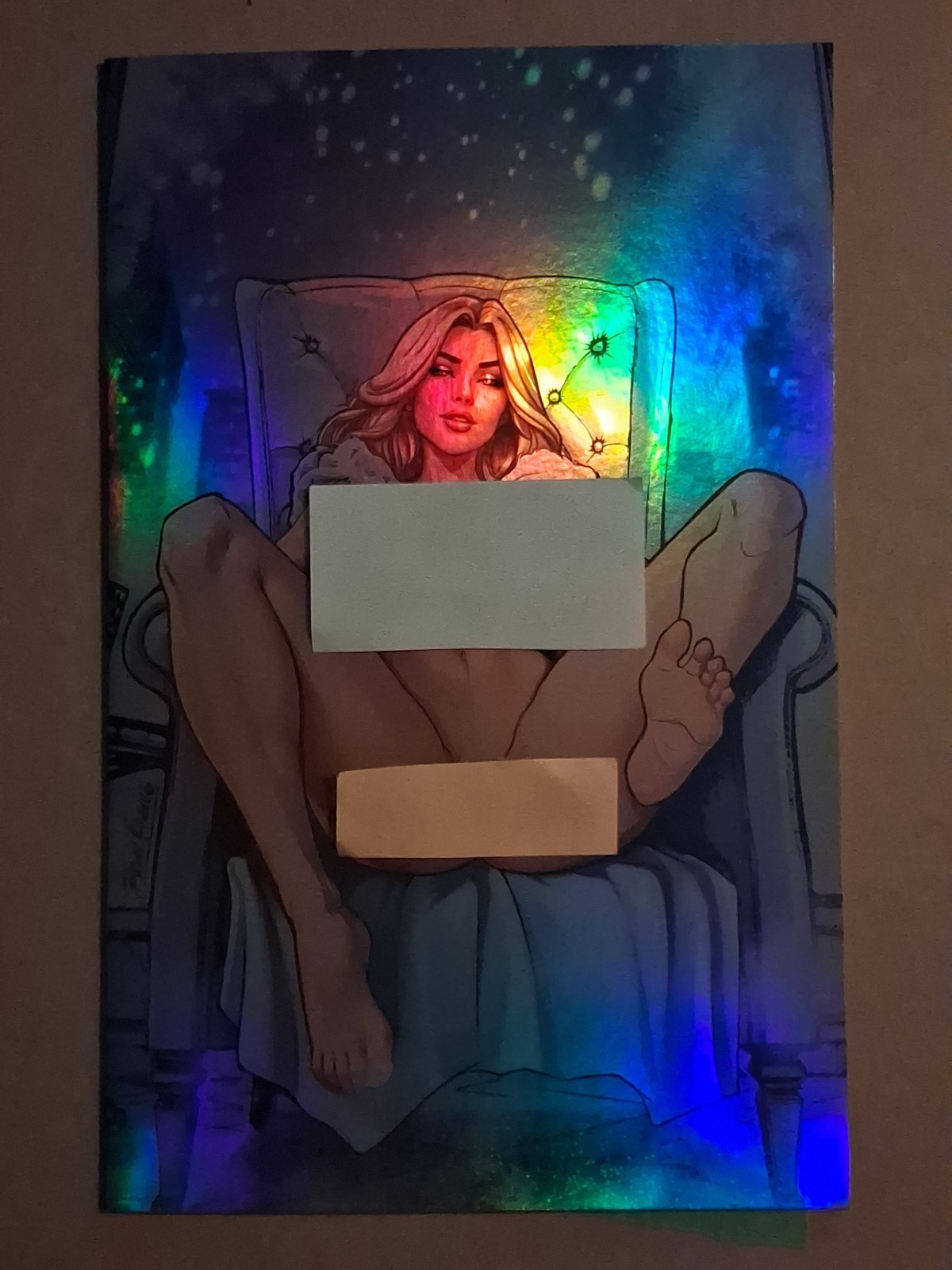 EMMA FROST REIGN Duty Calls Girls #3 foil NUDE NAUGHTY variant X-MEN WHITE QUEEN