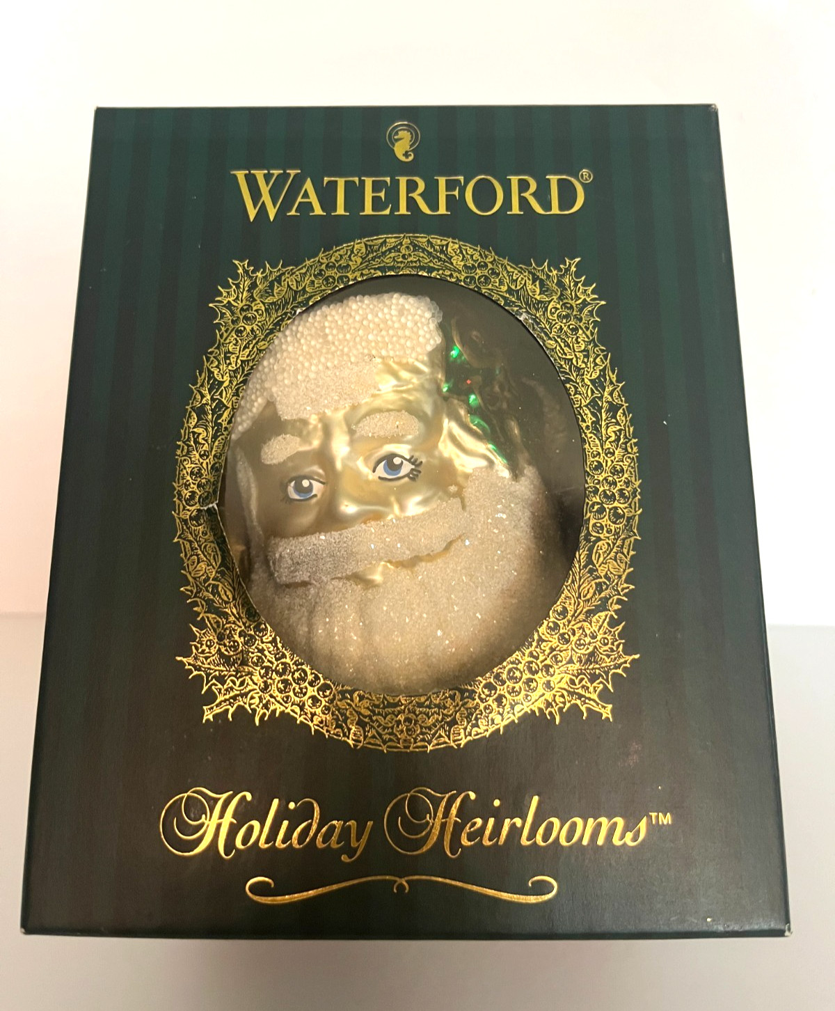 Waterford Holiday Heirlooms Santa\'s Portrait Christmas tree ornament made Poland