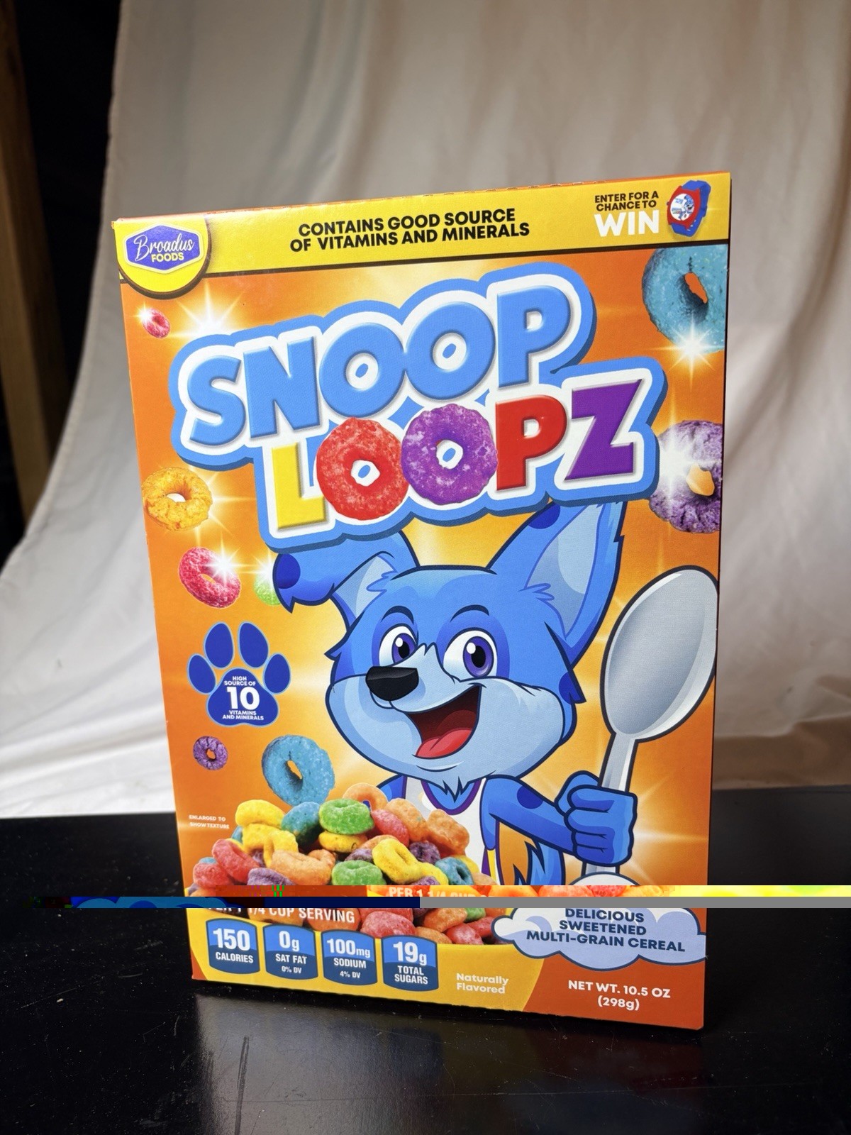 Snoop Loopz Cereal Broadus Foods Snoop Dogg Memorabilia Rare Collectible Box