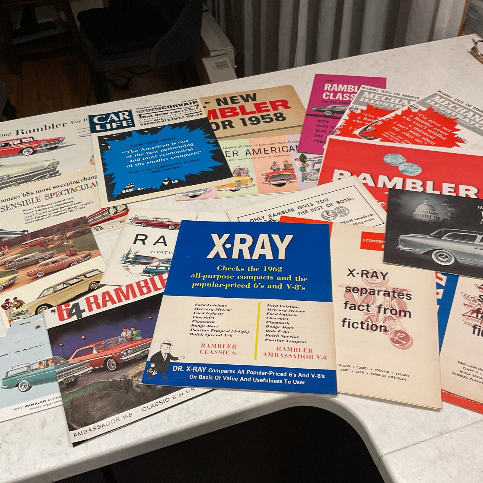 Large Lot Of 1950’s 1960’s AMC Rambler Brochures 
