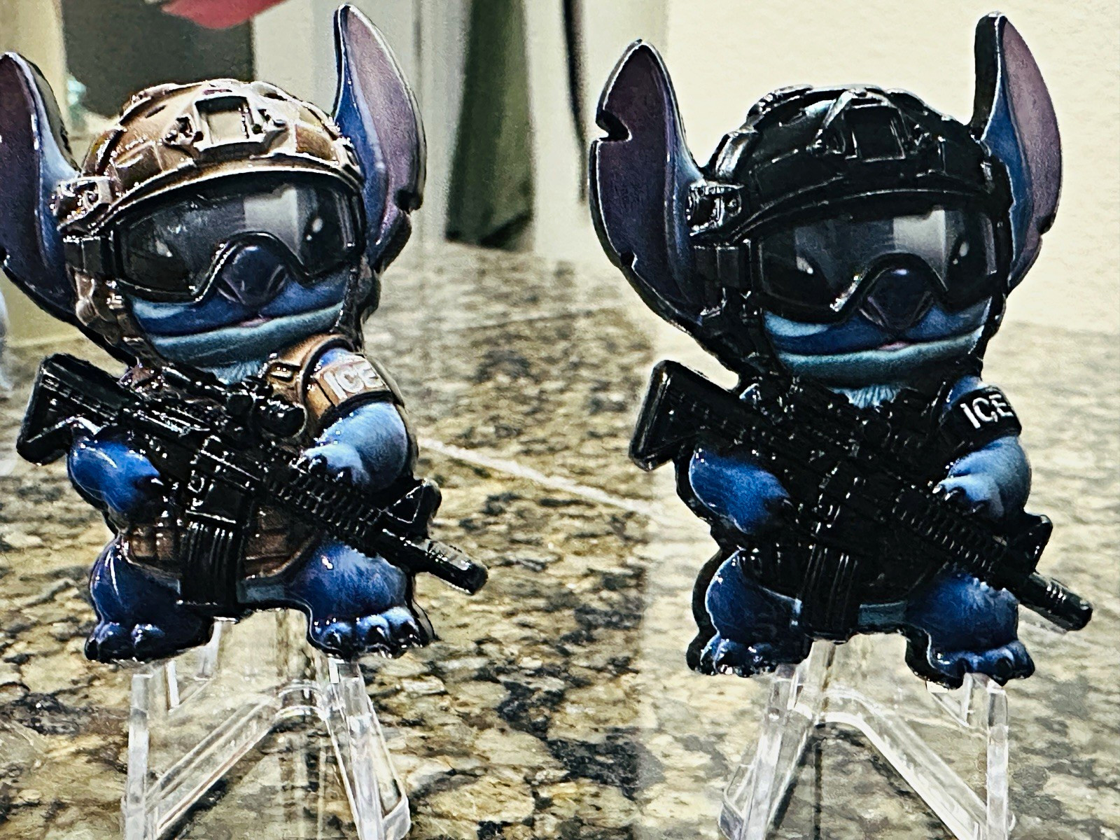 Disney Lilo & Stitch Stitch ICE Tactical  coin Set of 2 only  150 sets made.