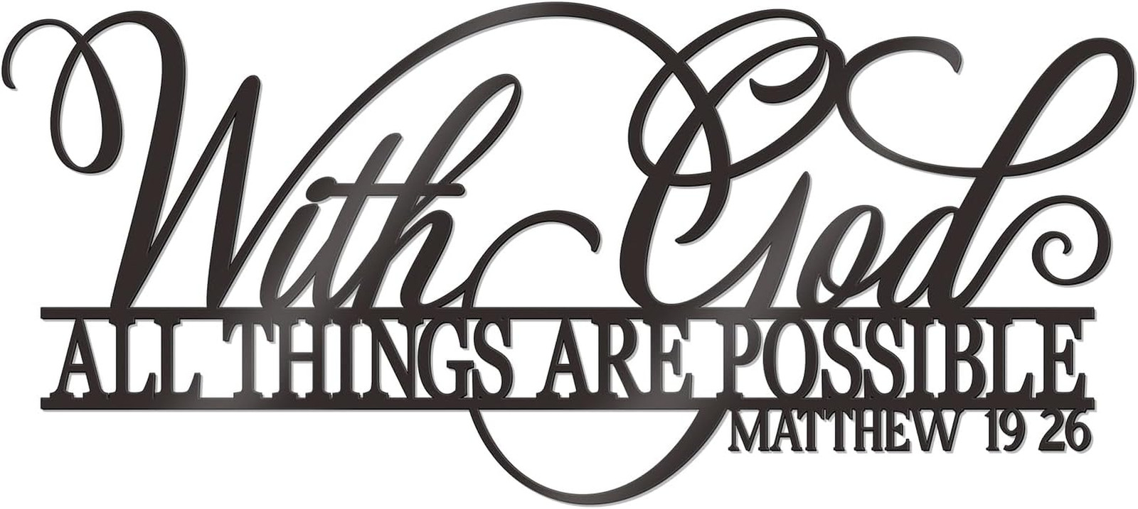 KOYILTD With God All Things Are Possible Signs Wall Decor Bible Wall Art KOYILTD With God All Things Are Possible Signs Wall Decor Bible Wall Art