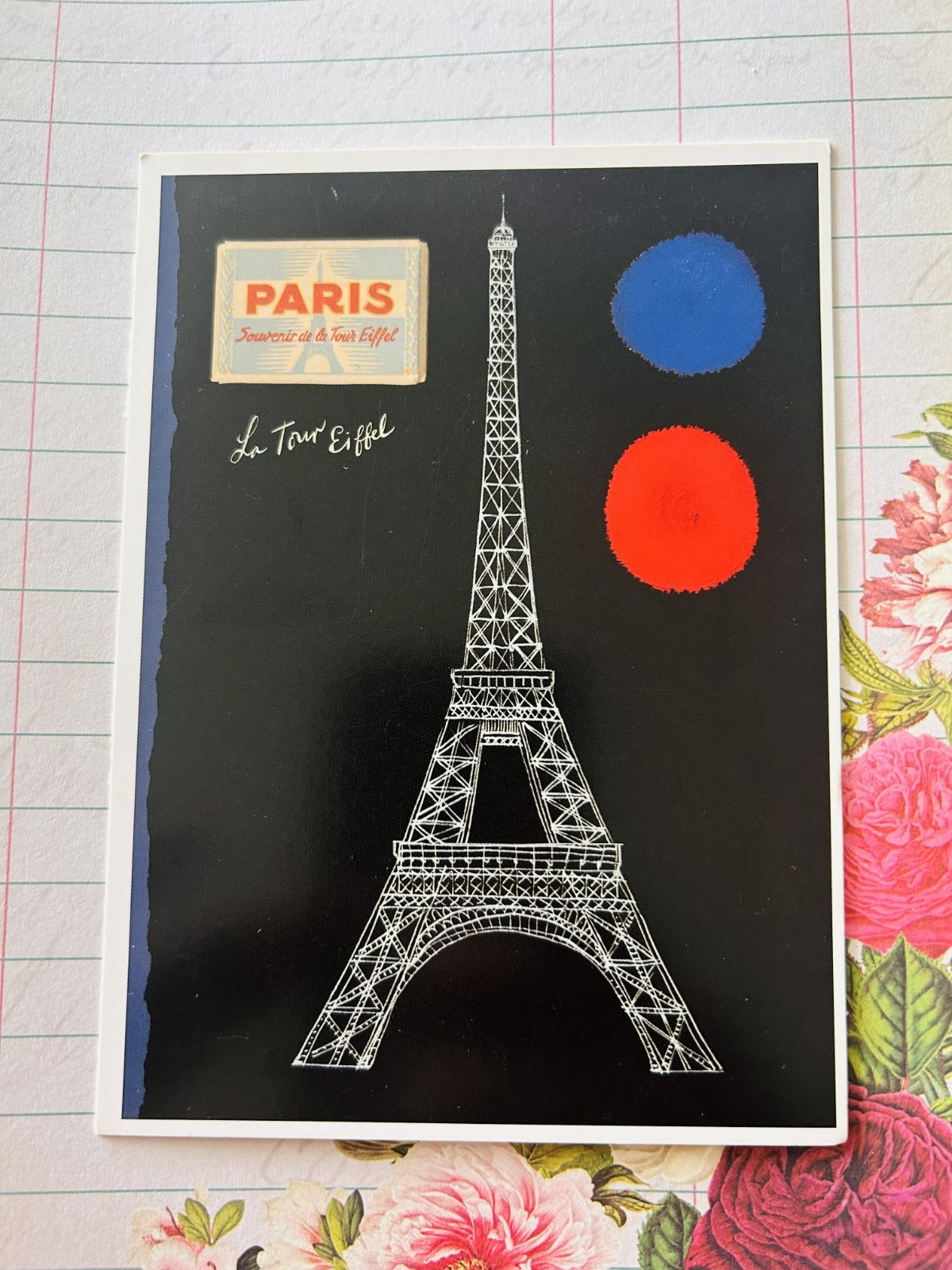 Jason Brooks From Paris Postcards Eiffel Tower Oversized Postcard