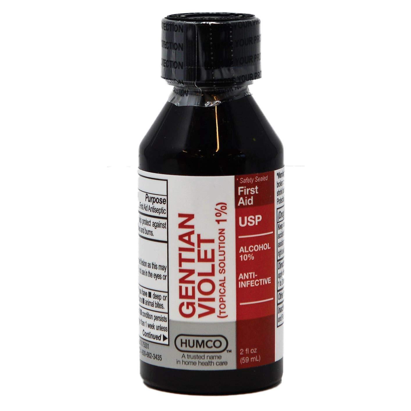 Humco Gentian Violet 2oz TOPICAL SOLUTION (1% OR 2%) USA Fresh Lot Humco Gentian Violet 2oz TOPICAL SOLUTION (1% OR 2%) USA Fresh Lot