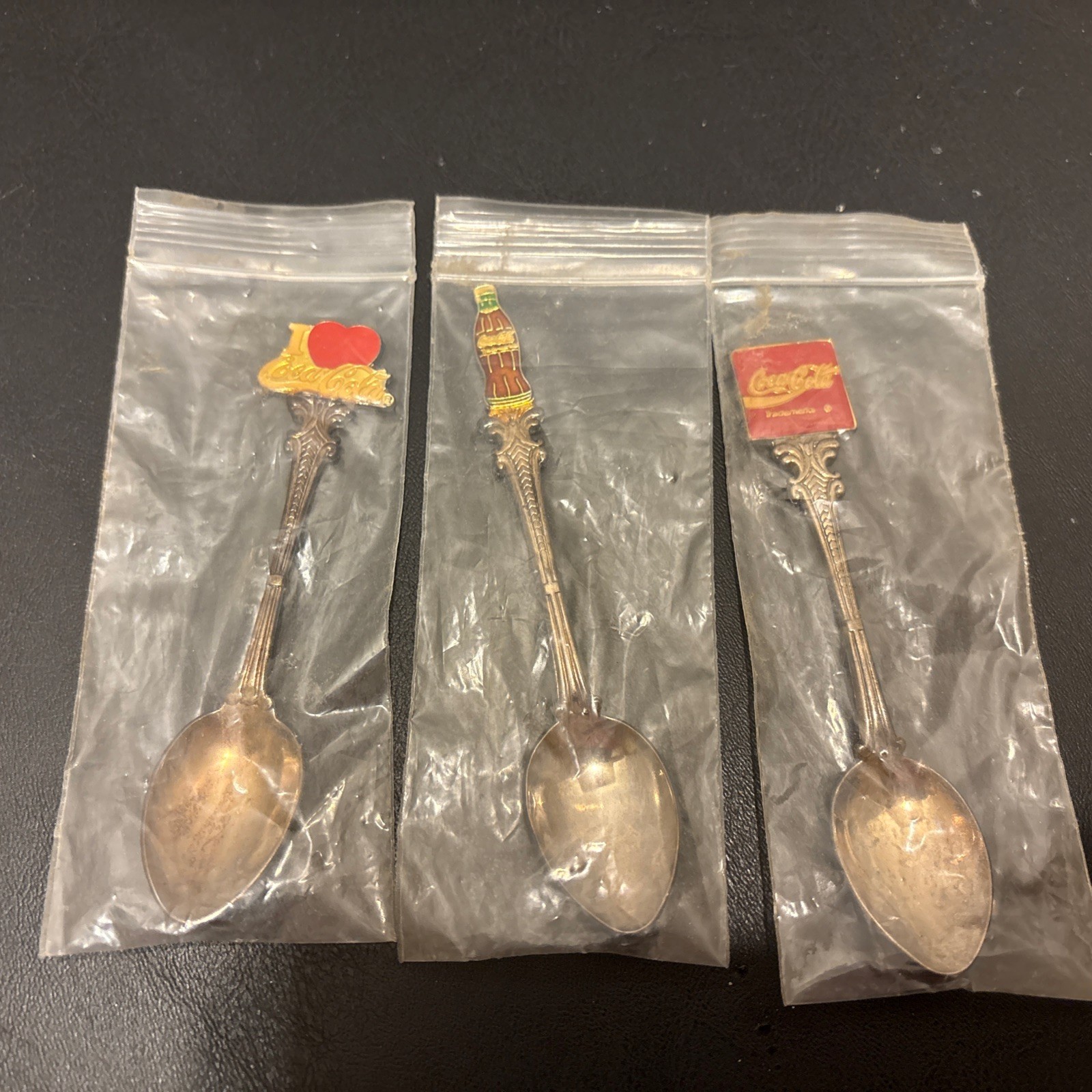 Vintage 1991 Coca-Cola Mini Spoon Collection Lot Of 3