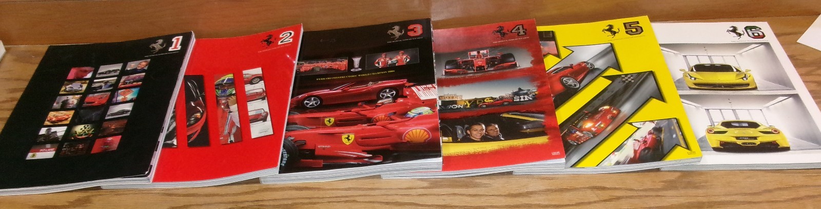 Original 2008 - 2009 Official Ferrari Magazine #1 2 3 4 5 6 Lot of 6
