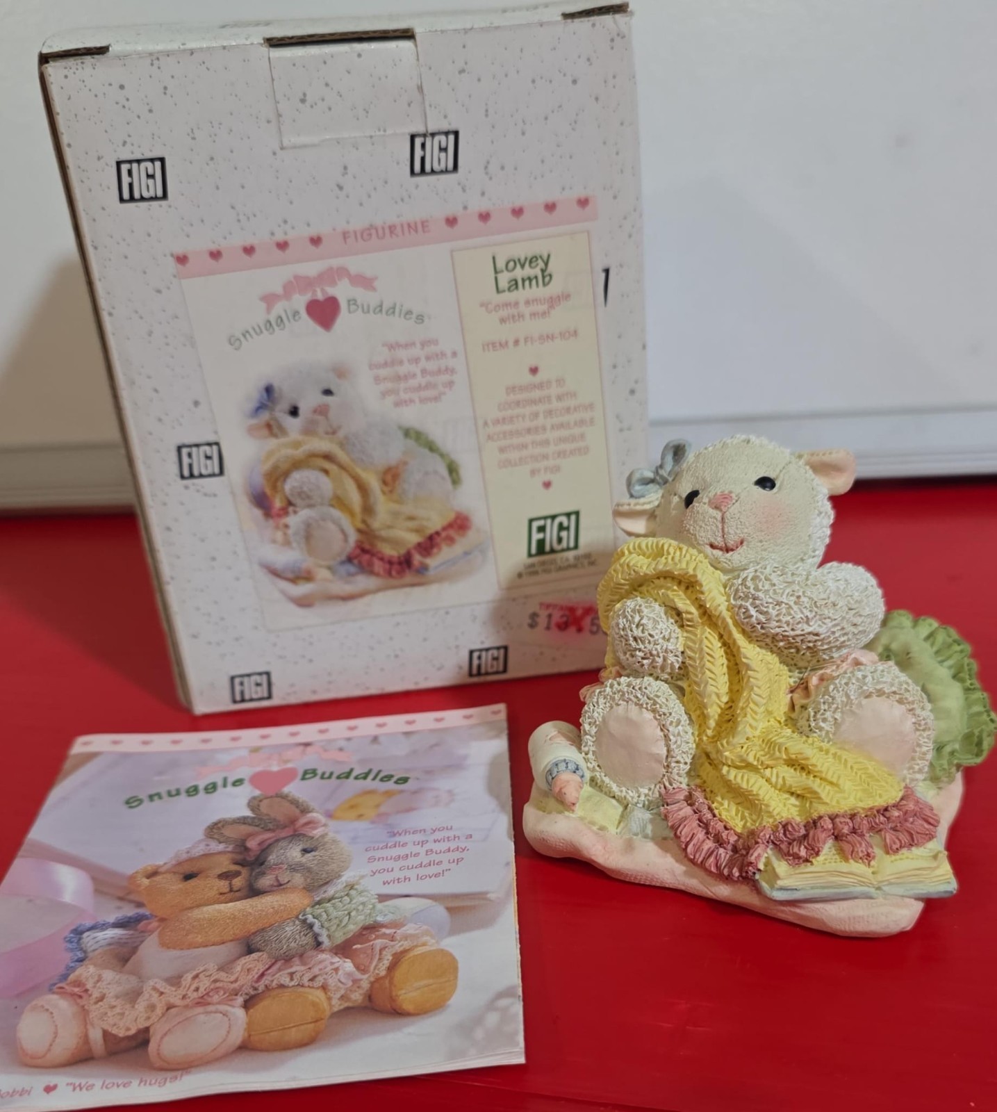 FIGI SNUGGLE BUDDIES LOVEY LAMB ''COME SNUGGLE WITH ME''