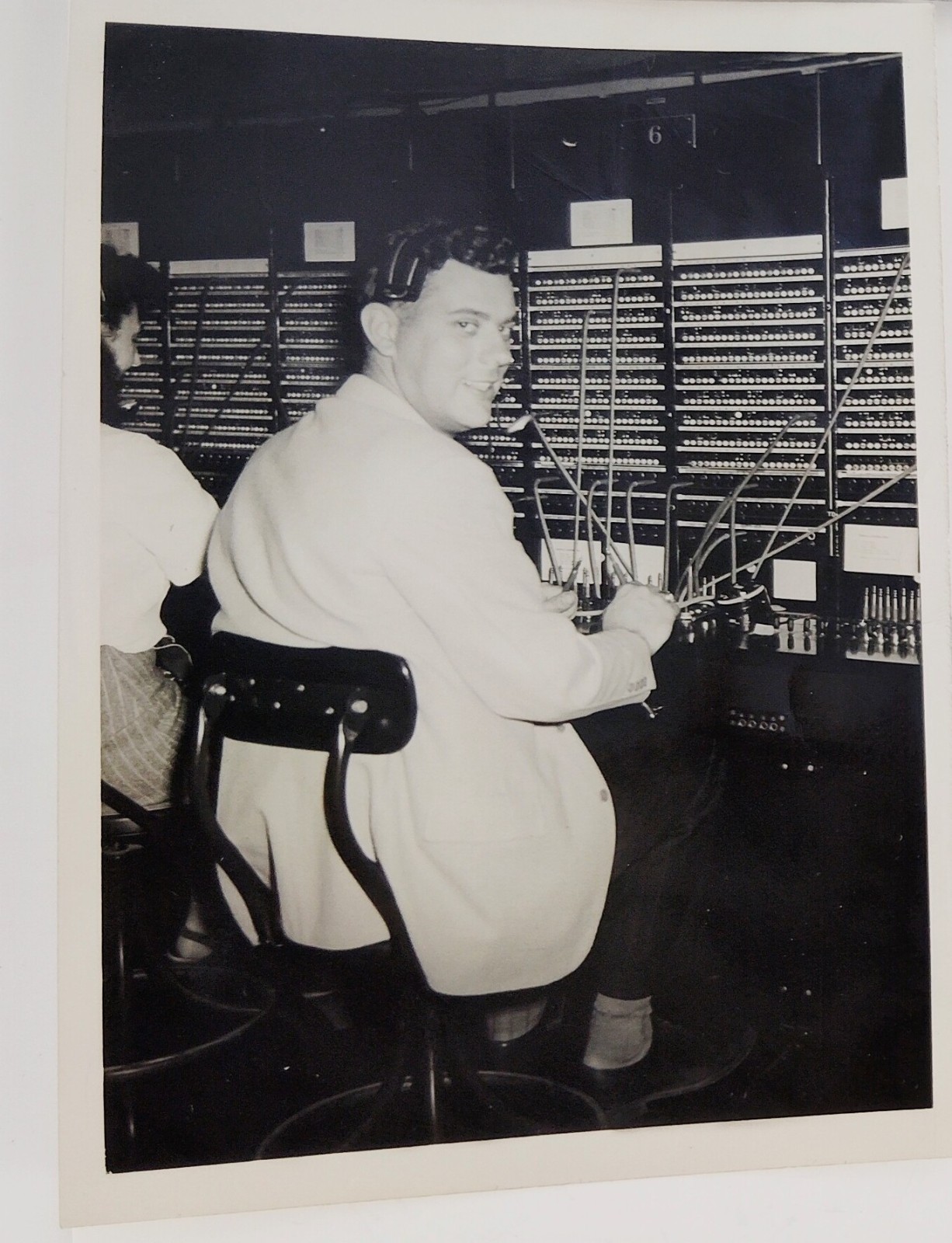 Vintage 1950s Telephone Switchboard Operators Photo Lot 8 Men Women